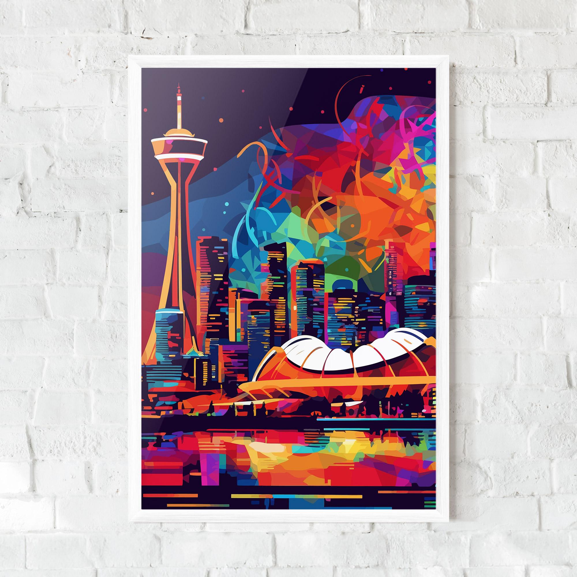 Poster Înrămat Olympic Stadium Art mockup 0