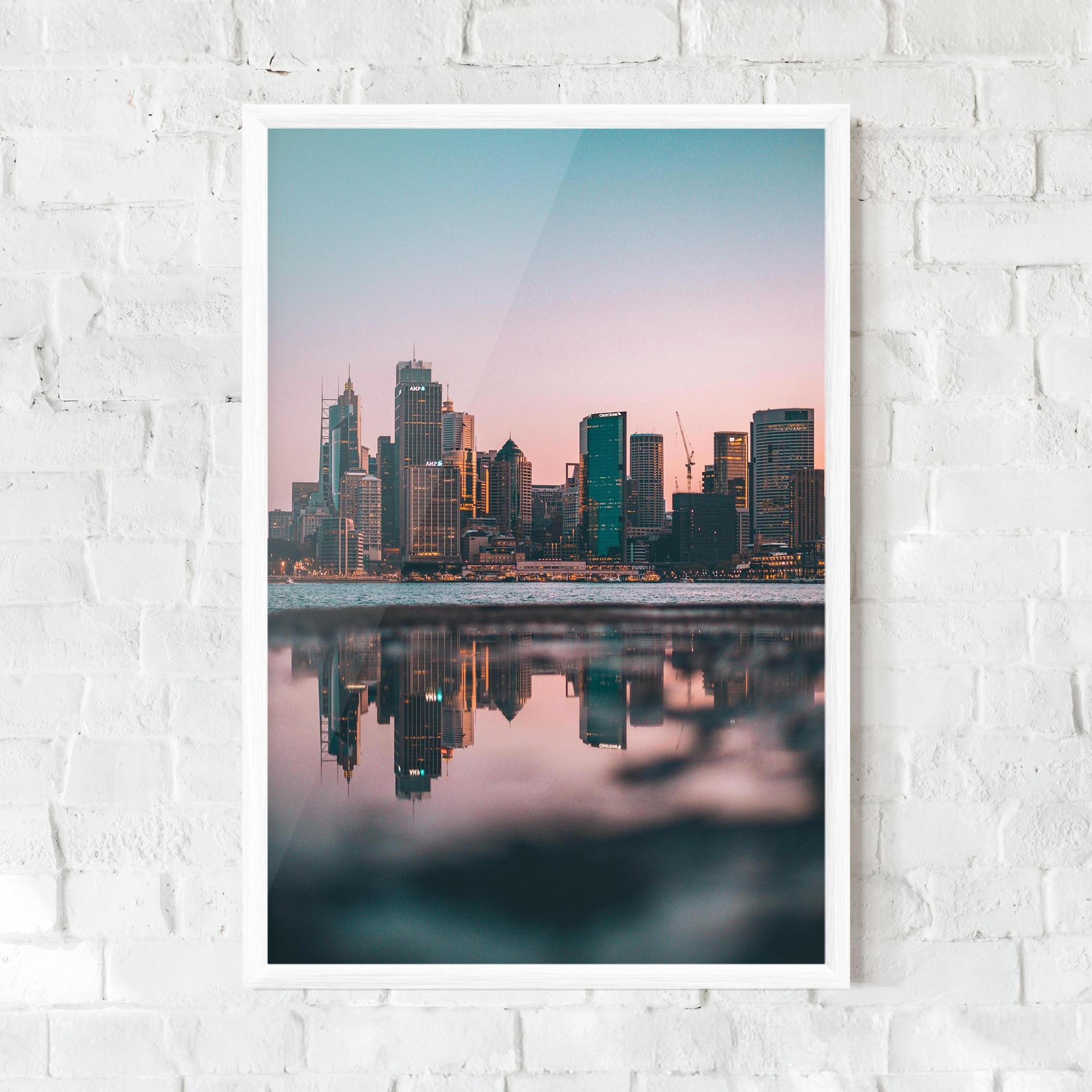 Poster Înrămat Reflection Skyline mockup 0