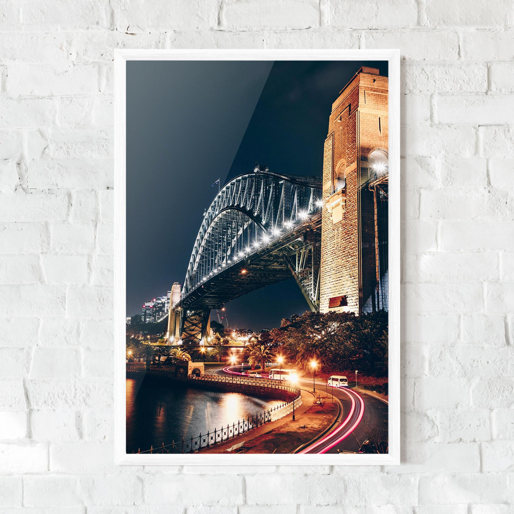 Poster Înrămat Sydney Harbour Bridge mockup 0
