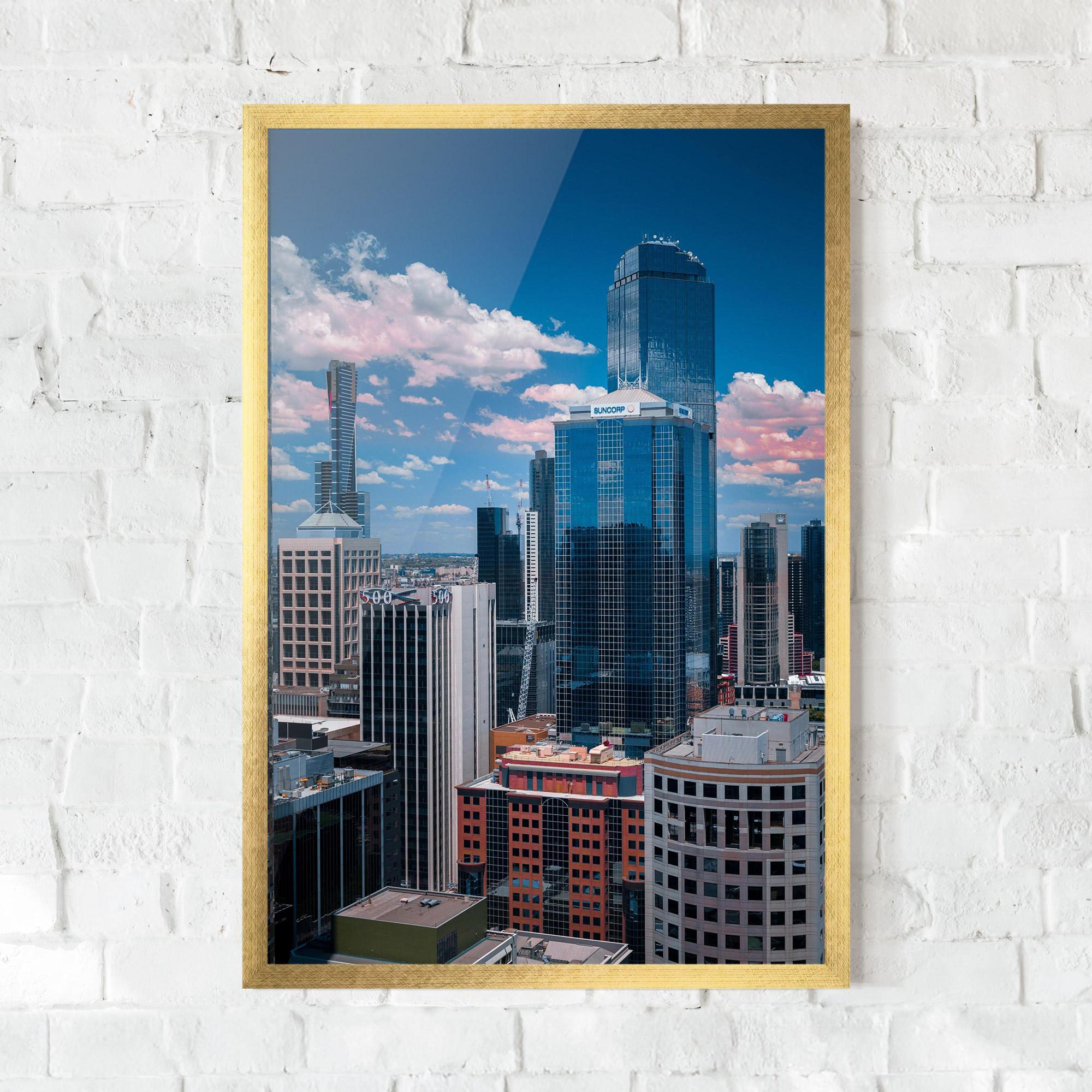 Poster Înrămat Skyscrapert View mockup 0