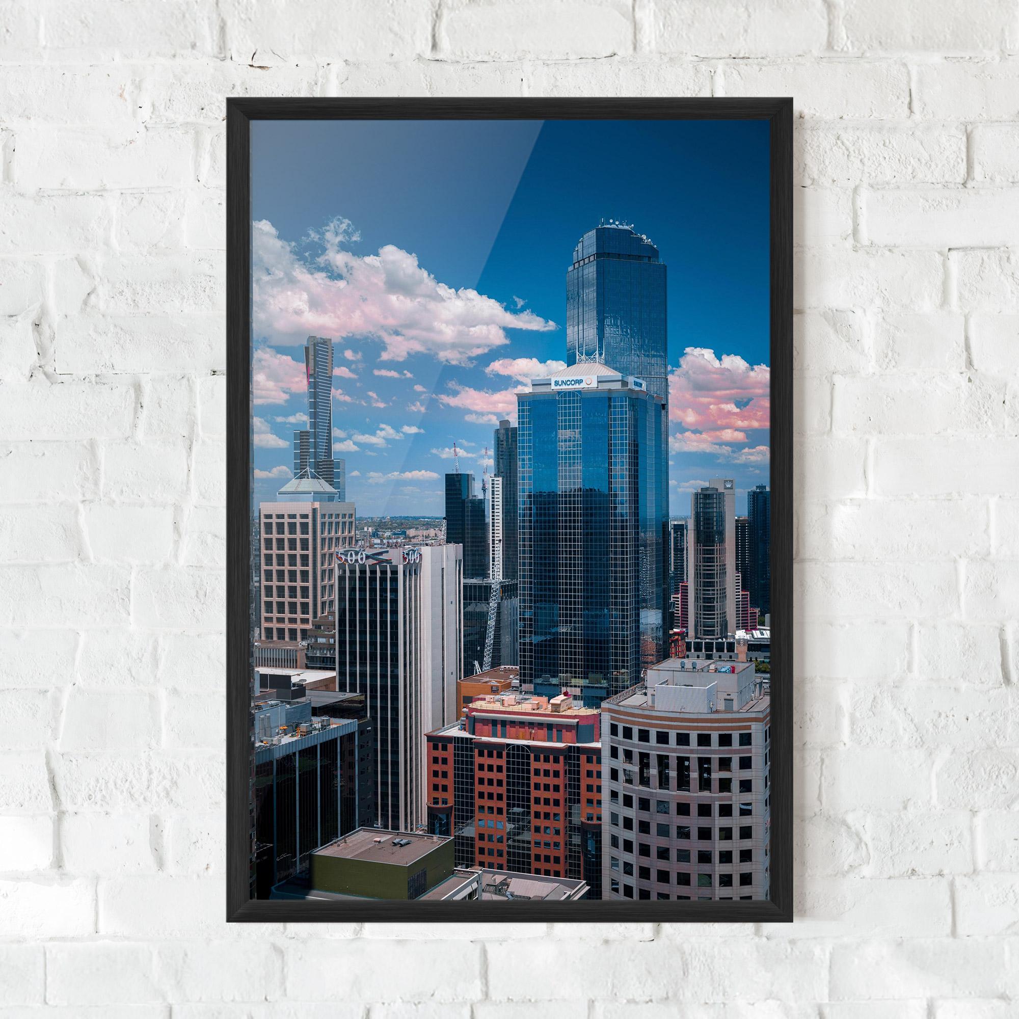 Poster Înrămat Skyscrapert View mockup 0