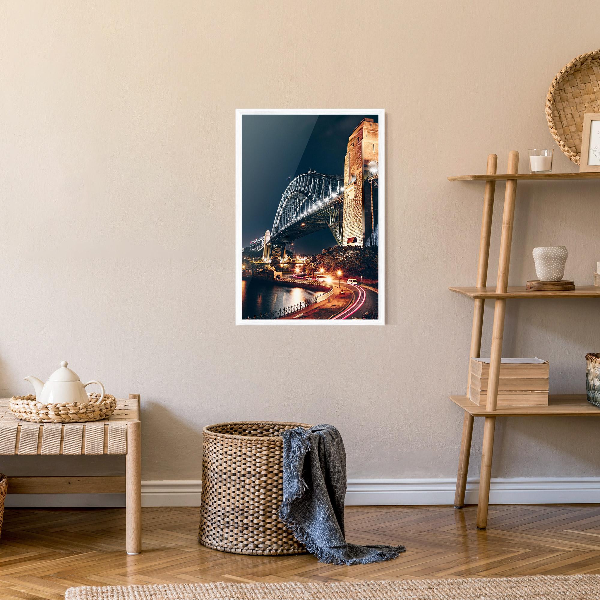 Poster Înrămat Sydney Harbour Bridge mockup 9