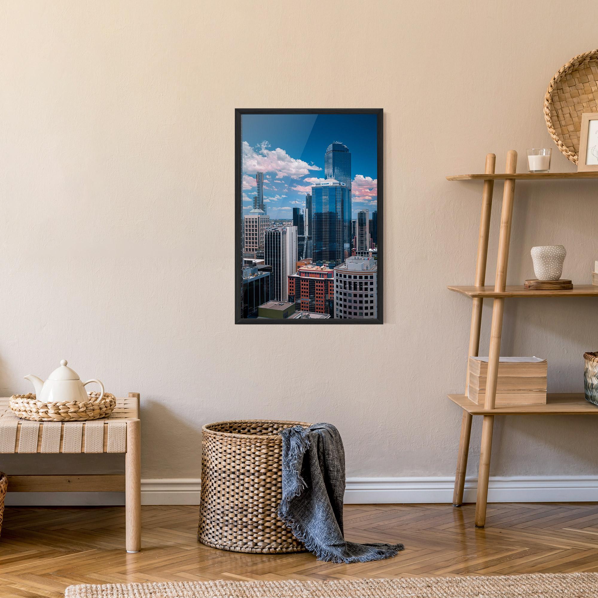 Poster Înrămat Skyscrapert View mockup 9