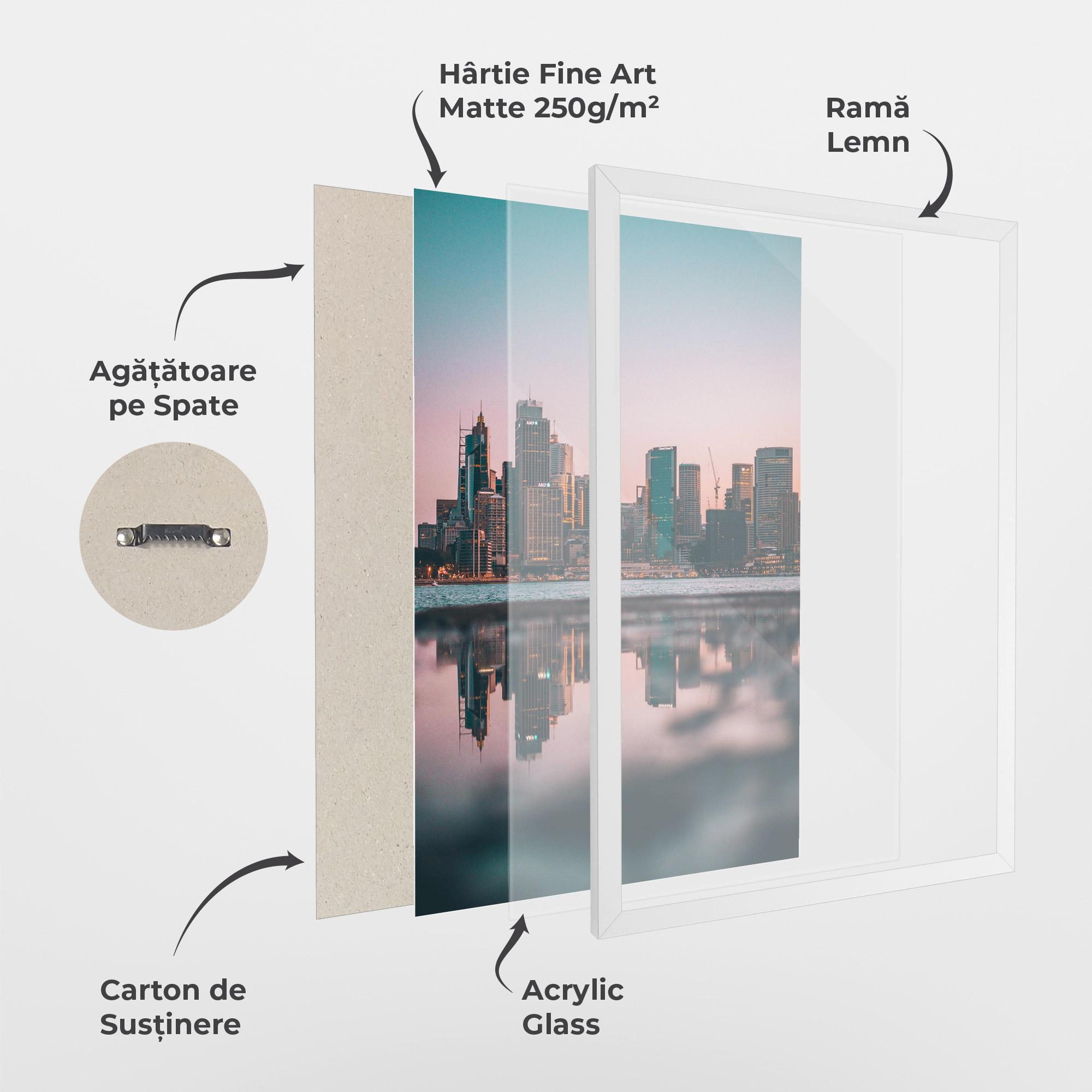Poster Înrămat Reflection Skyline mockup 1