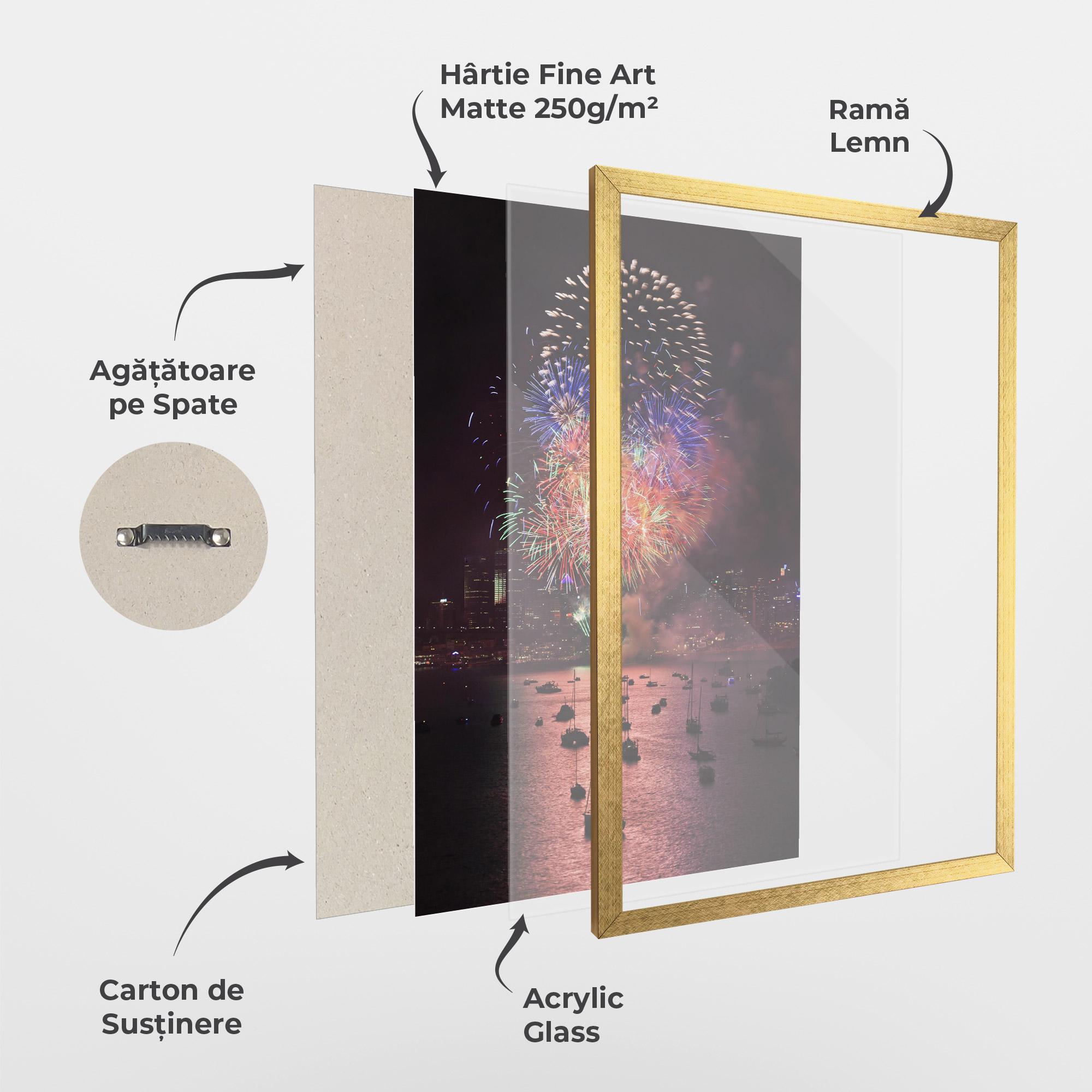 Poster Înrămat Sydney Firework mockup 1