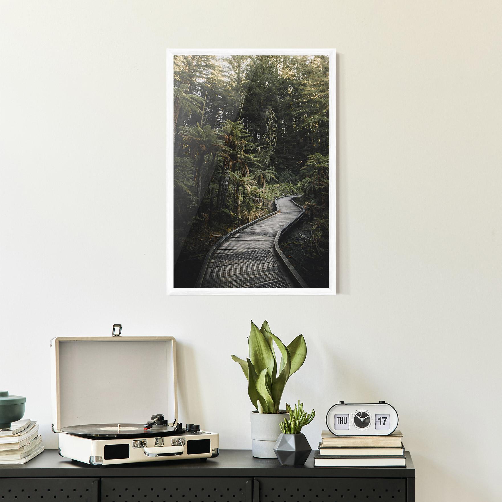Poster Înrămat Forest Path View mockup 2