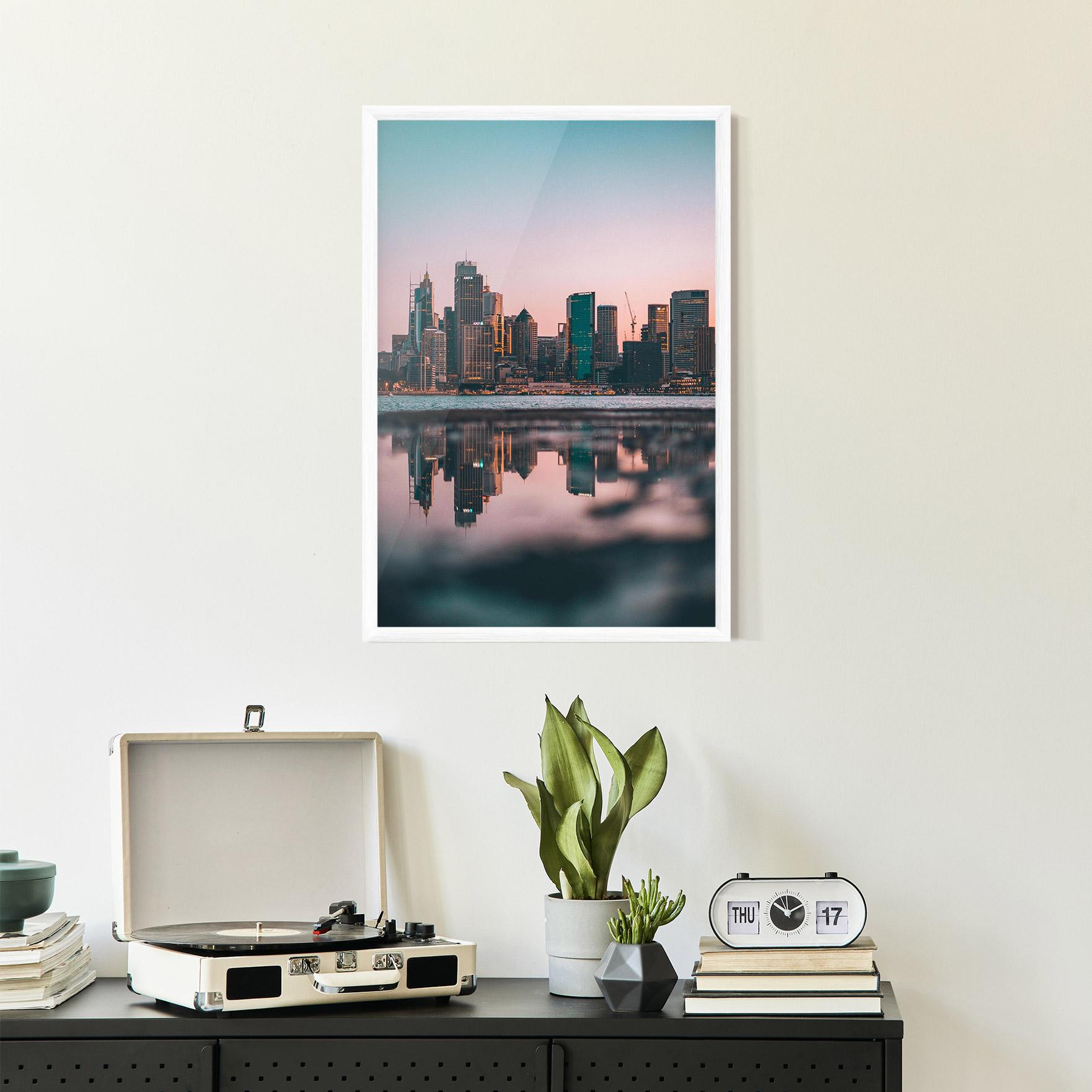 Poster Înrămat Reflection Skyline mockup 2