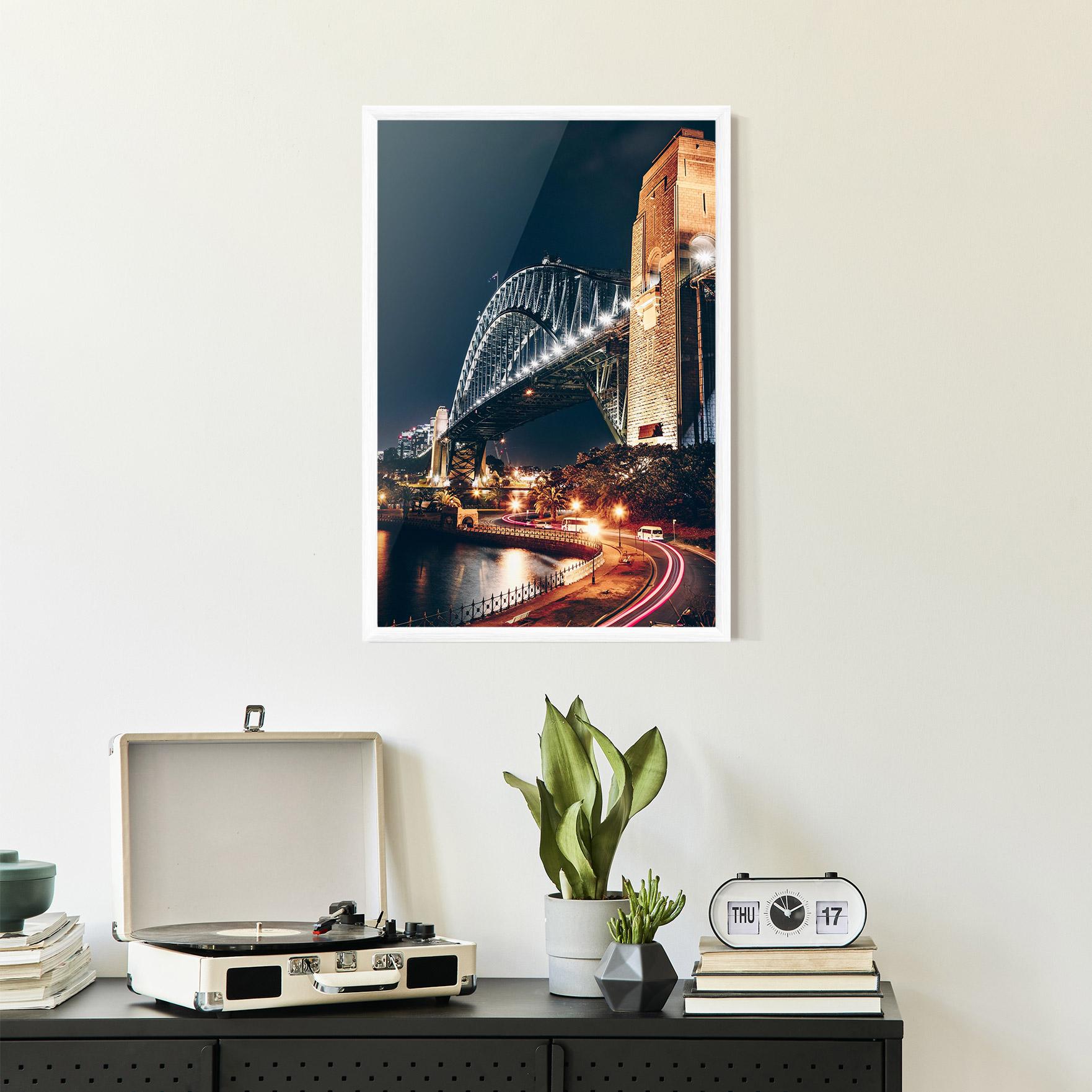 Poster Înrămat Sydney Harbour Bridge mockup 2