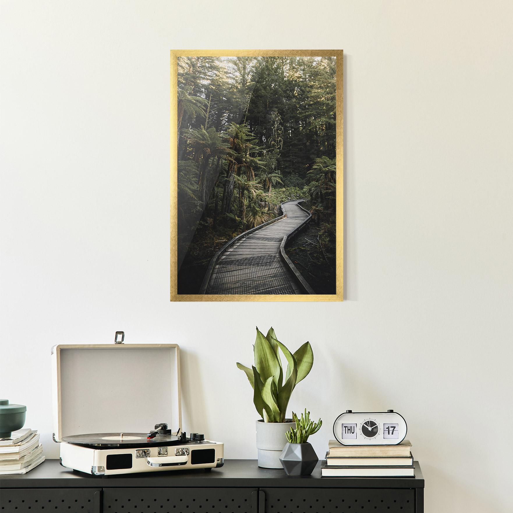 Poster Înrămat Forest Path View mockup 2