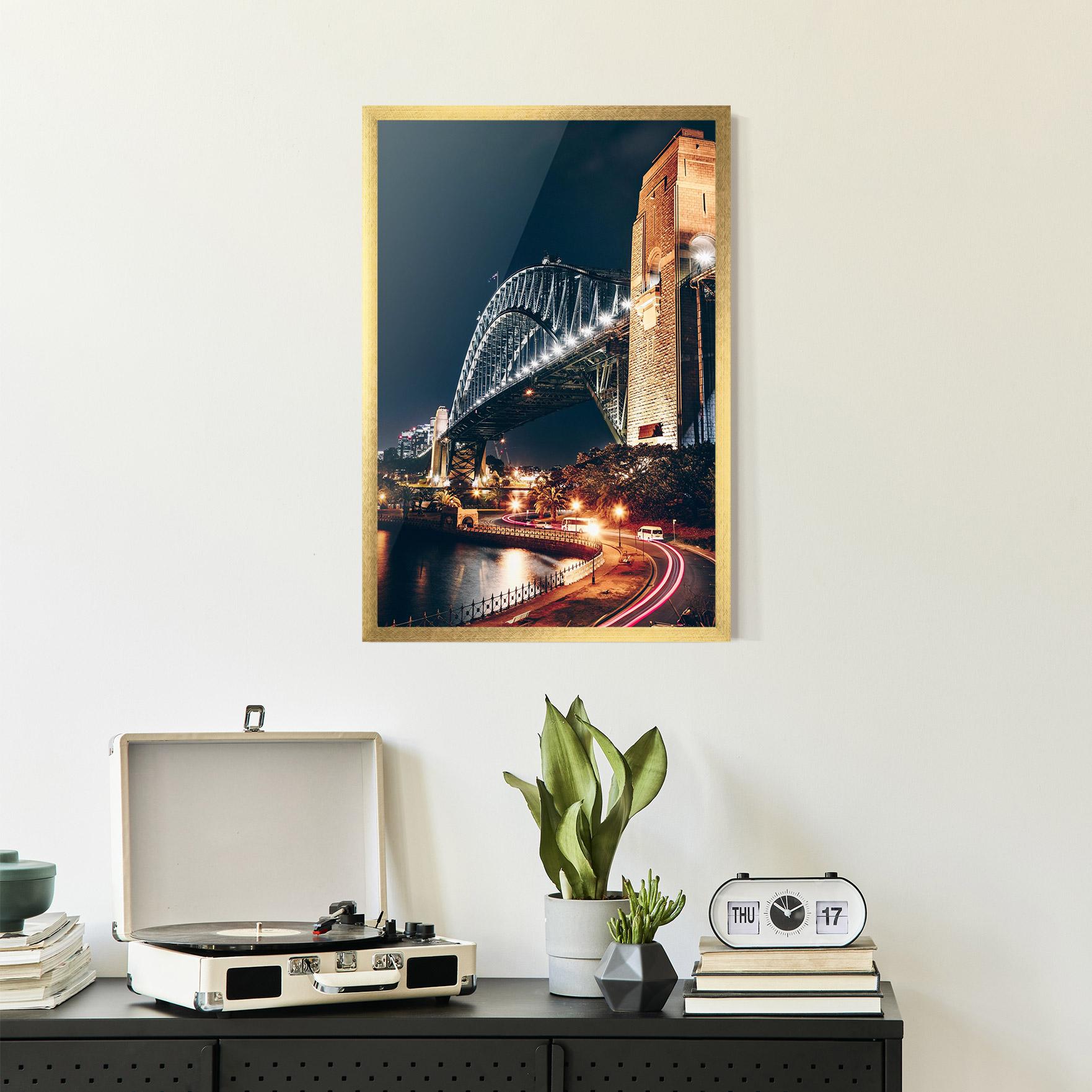 Poster Înrămat Sydney Harbour Bridge mockup 2