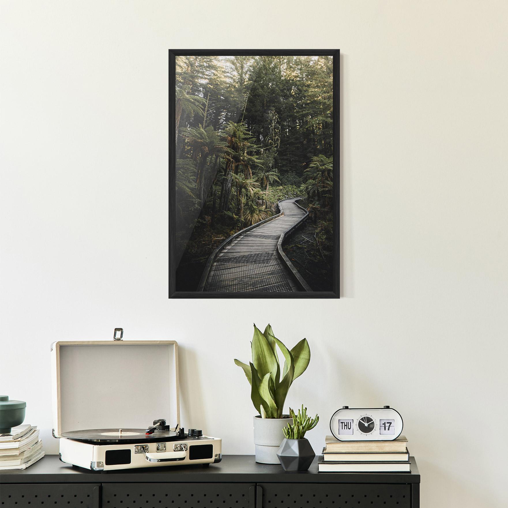 Poster Înrămat Forest Path View mockup 2