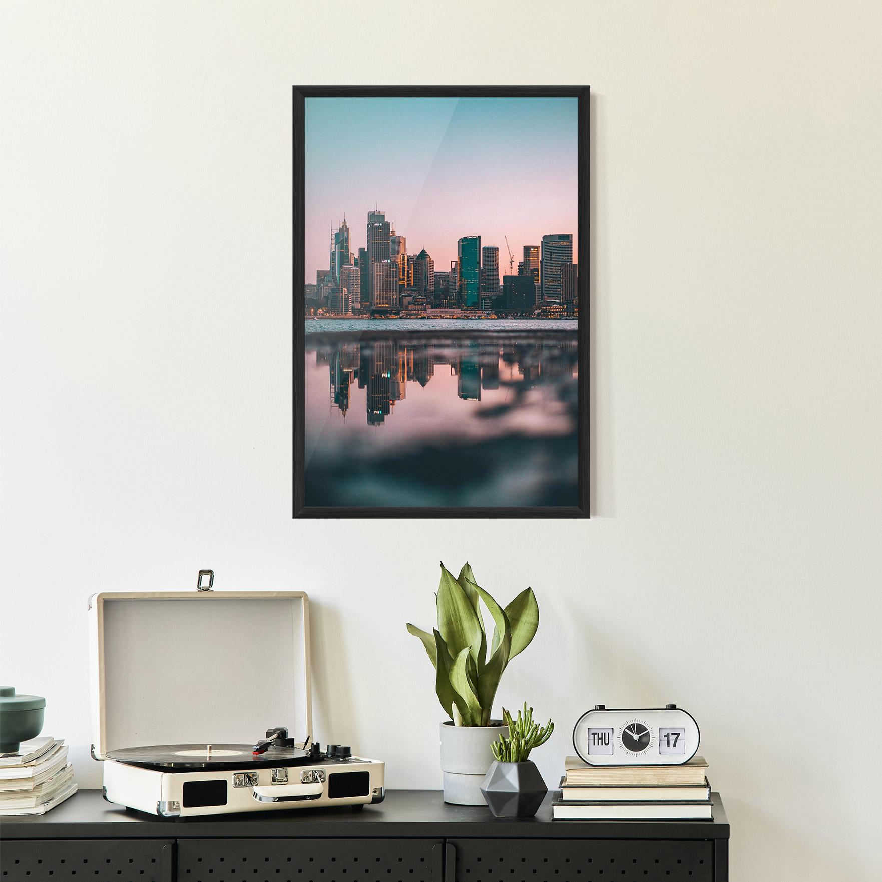 Poster Înrămat Reflection Skyline mockup 2