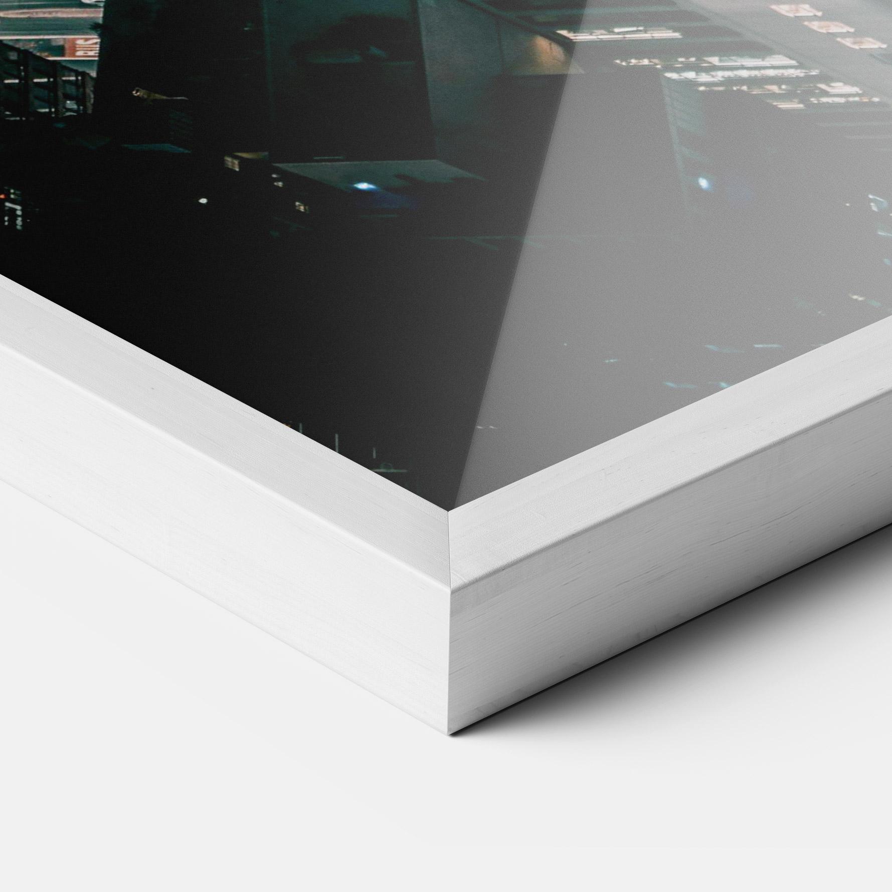 Poster Înrămat Cream Building Night mockup 3