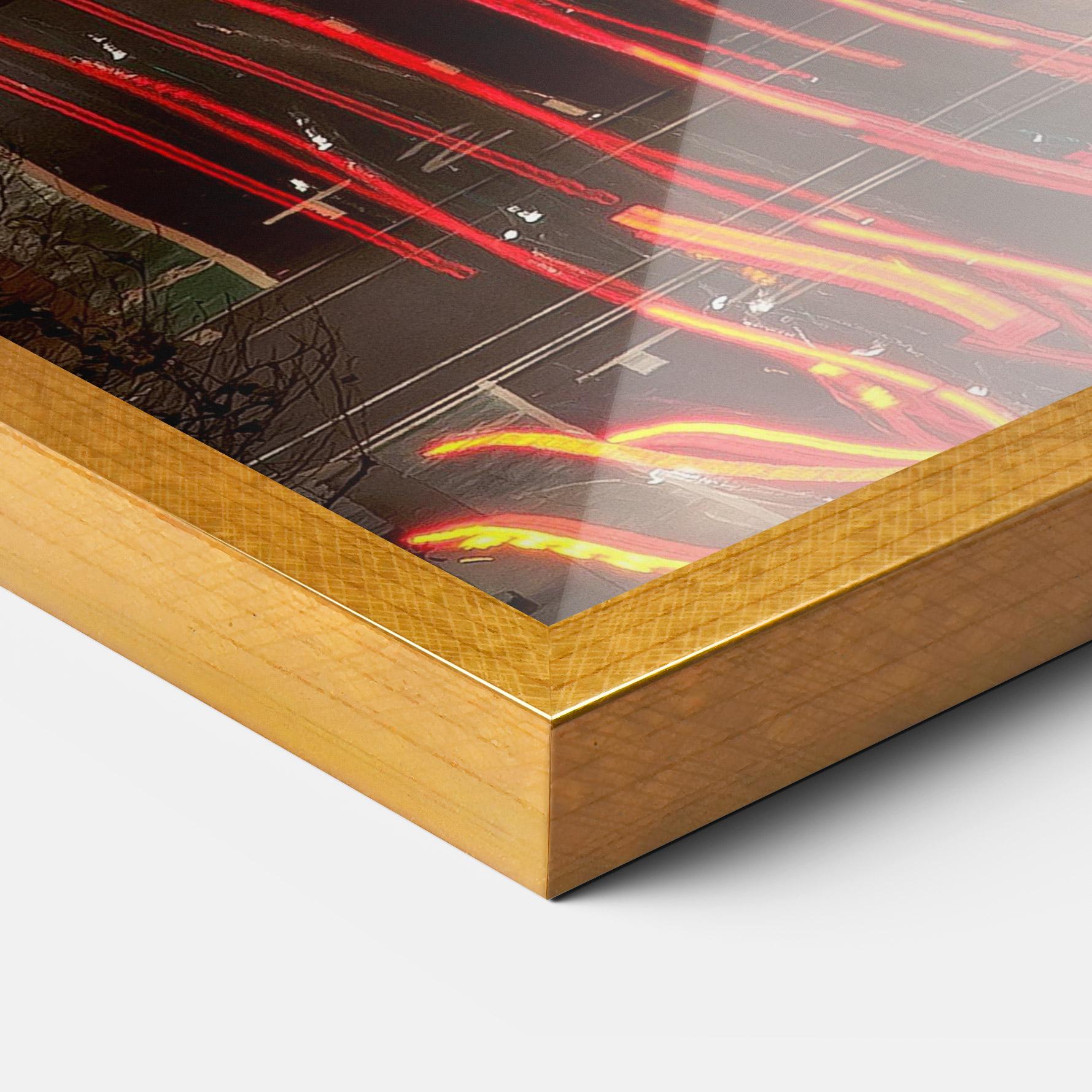 Poster Înrămat Car Light Road mockup 3