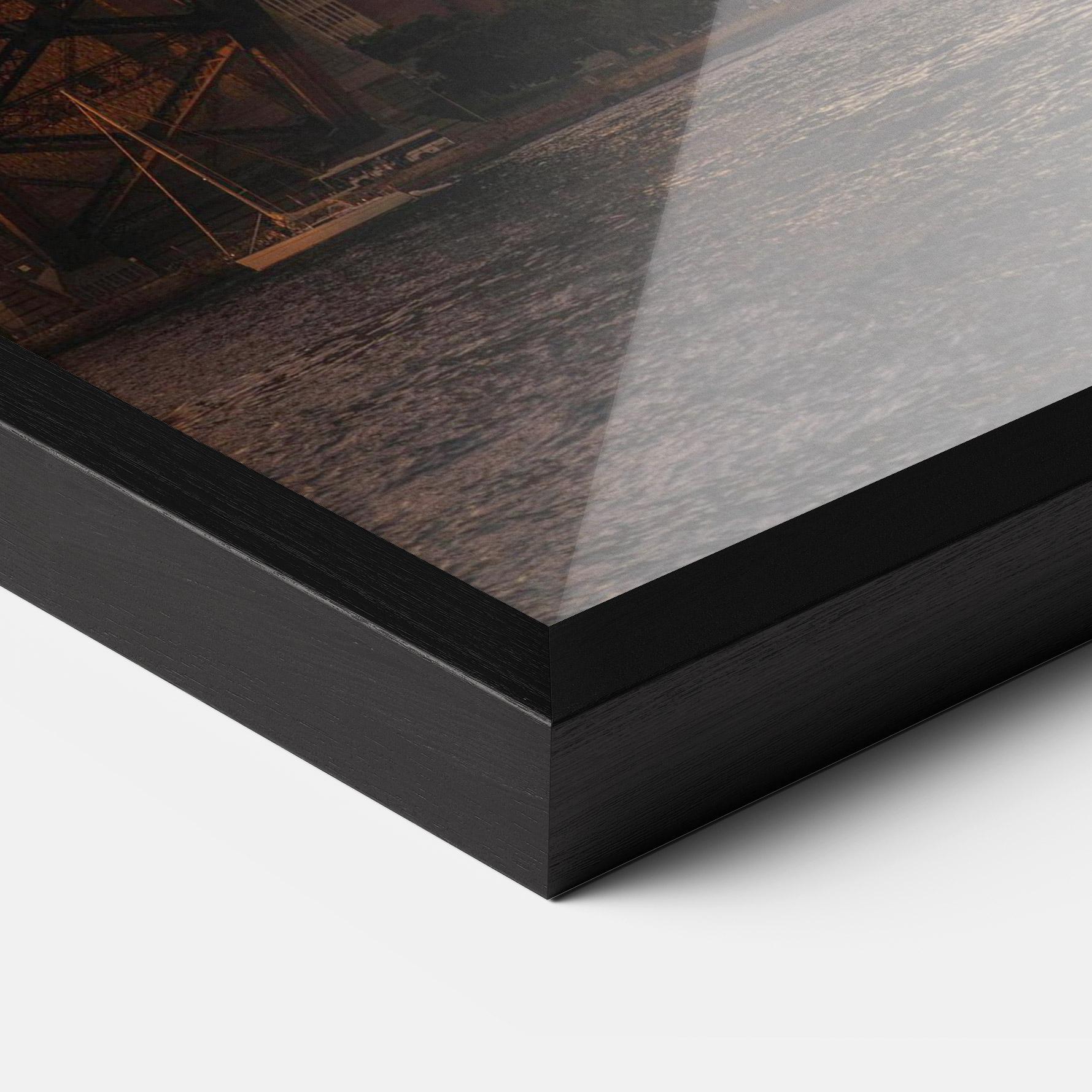 Poster Înrămat Sunset Harbour Bridge mockup 3