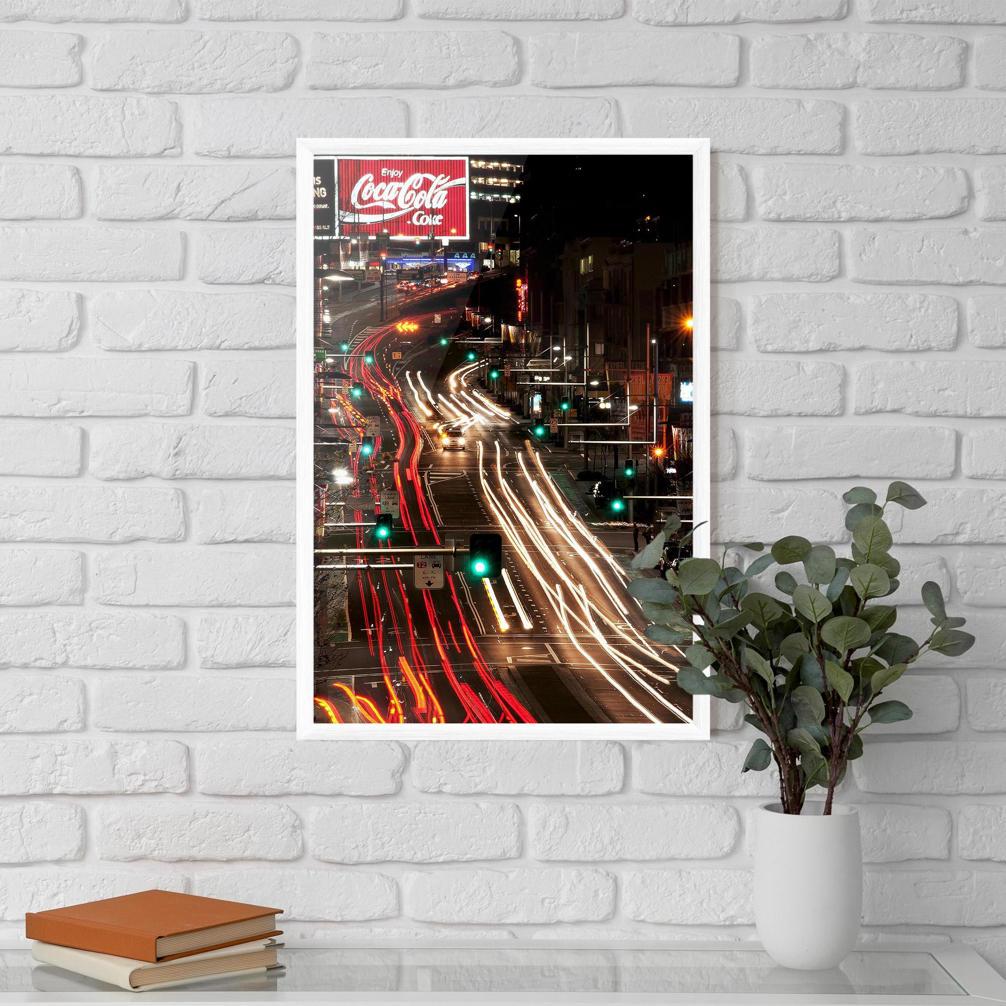 Poster Înrămat Car Light Road mockup 5