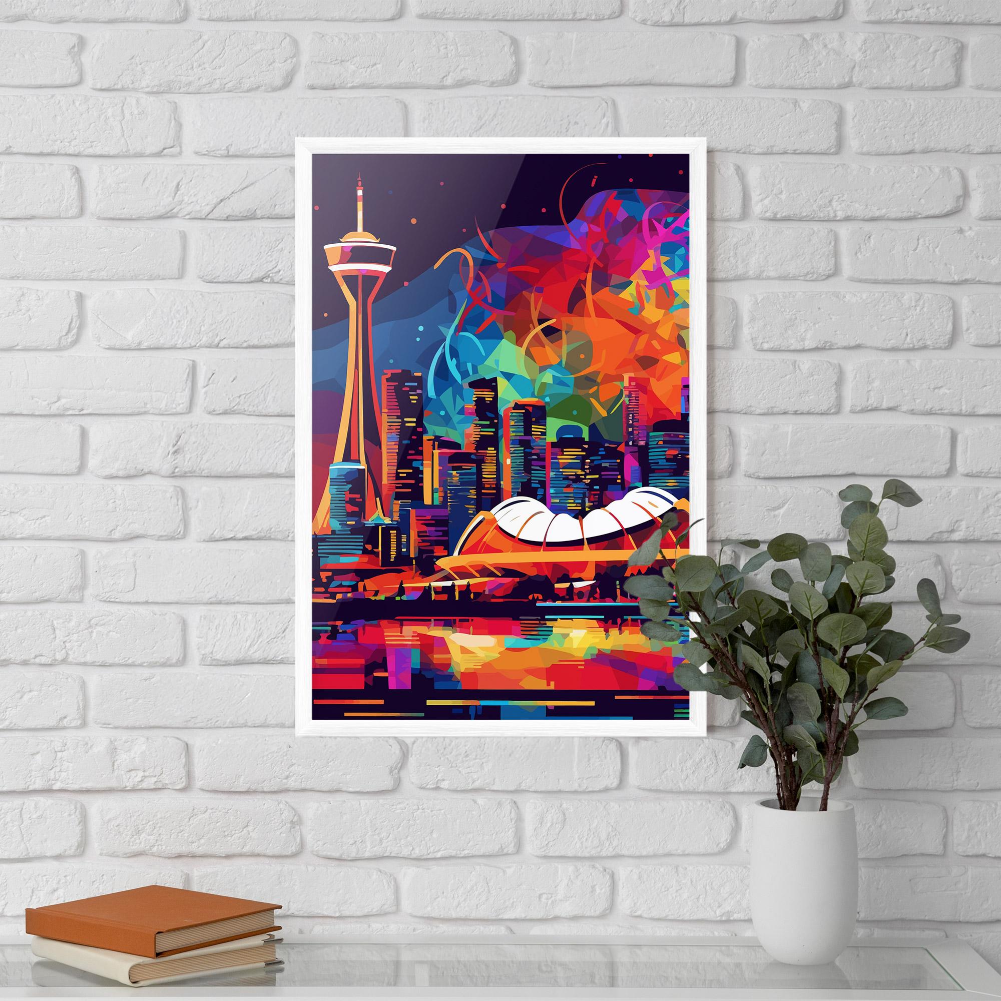 Poster Înrămat Olympic Stadium Art mockup 5