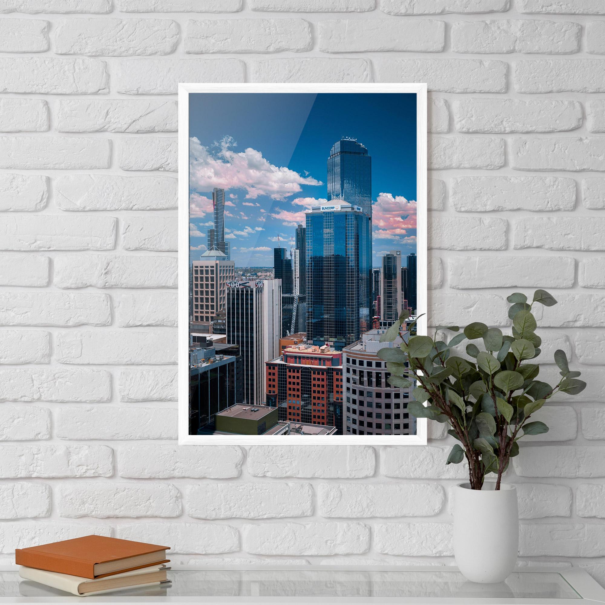 Poster Înrămat Skyscrapert View mockup 5