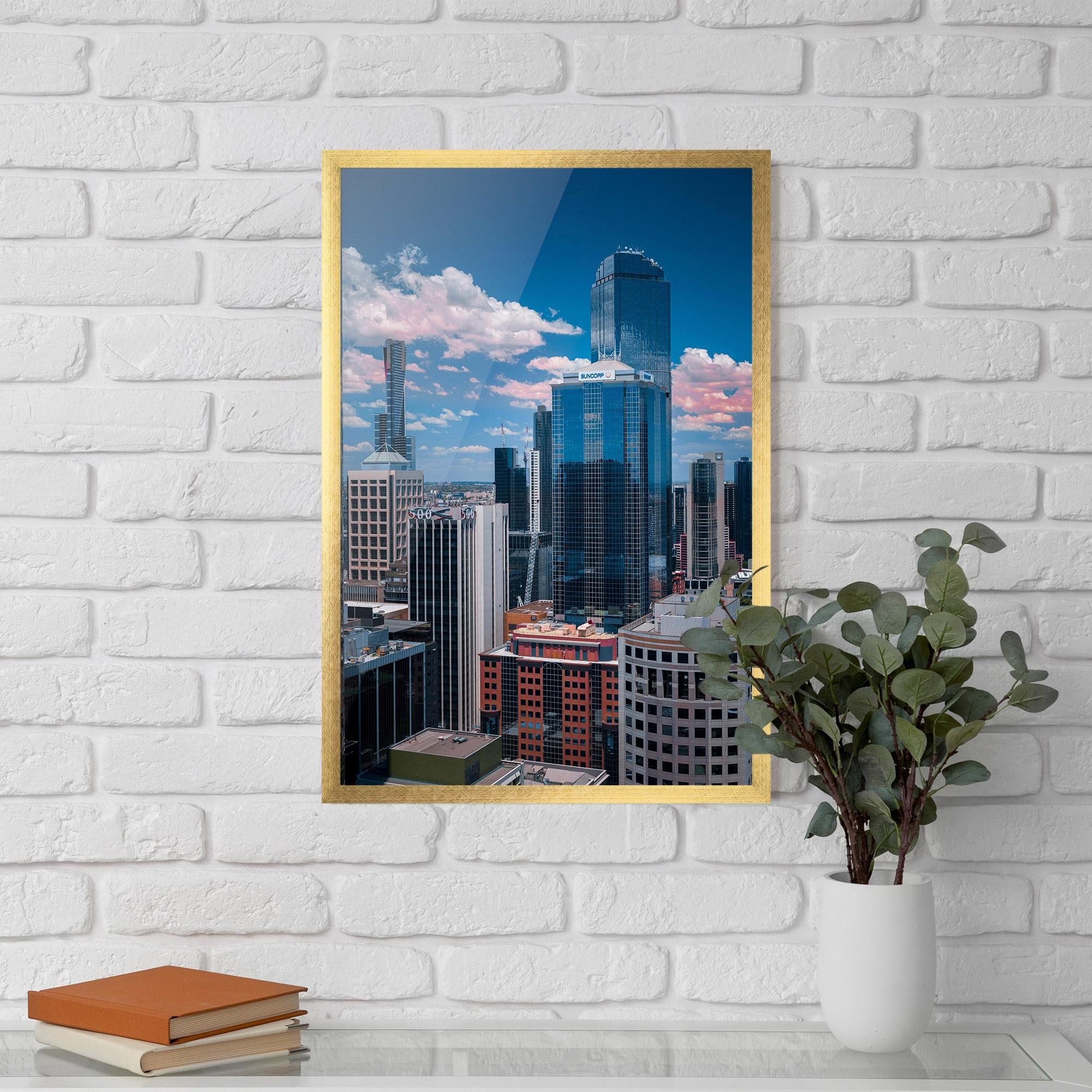Poster Înrămat Skyscrapert View mockup 5