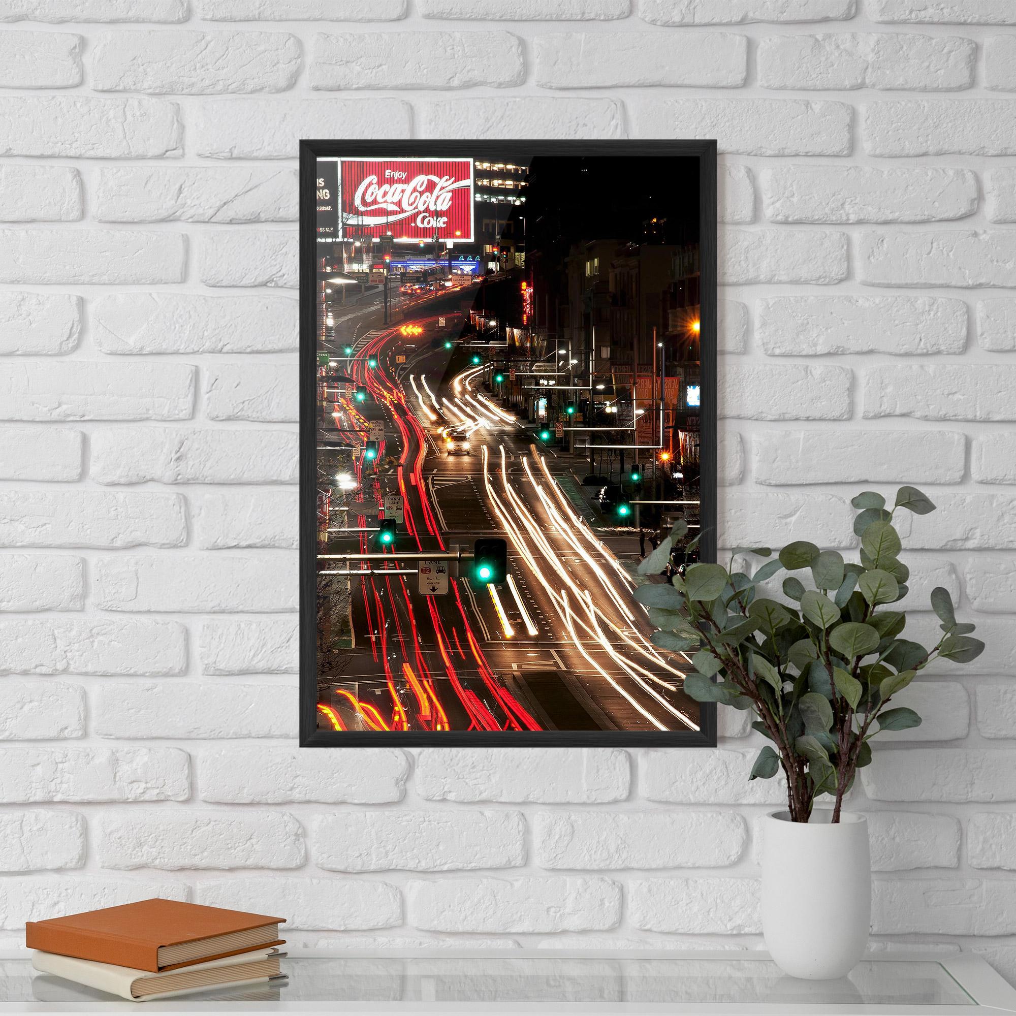 Poster Înrămat Car Light Road mockup 5