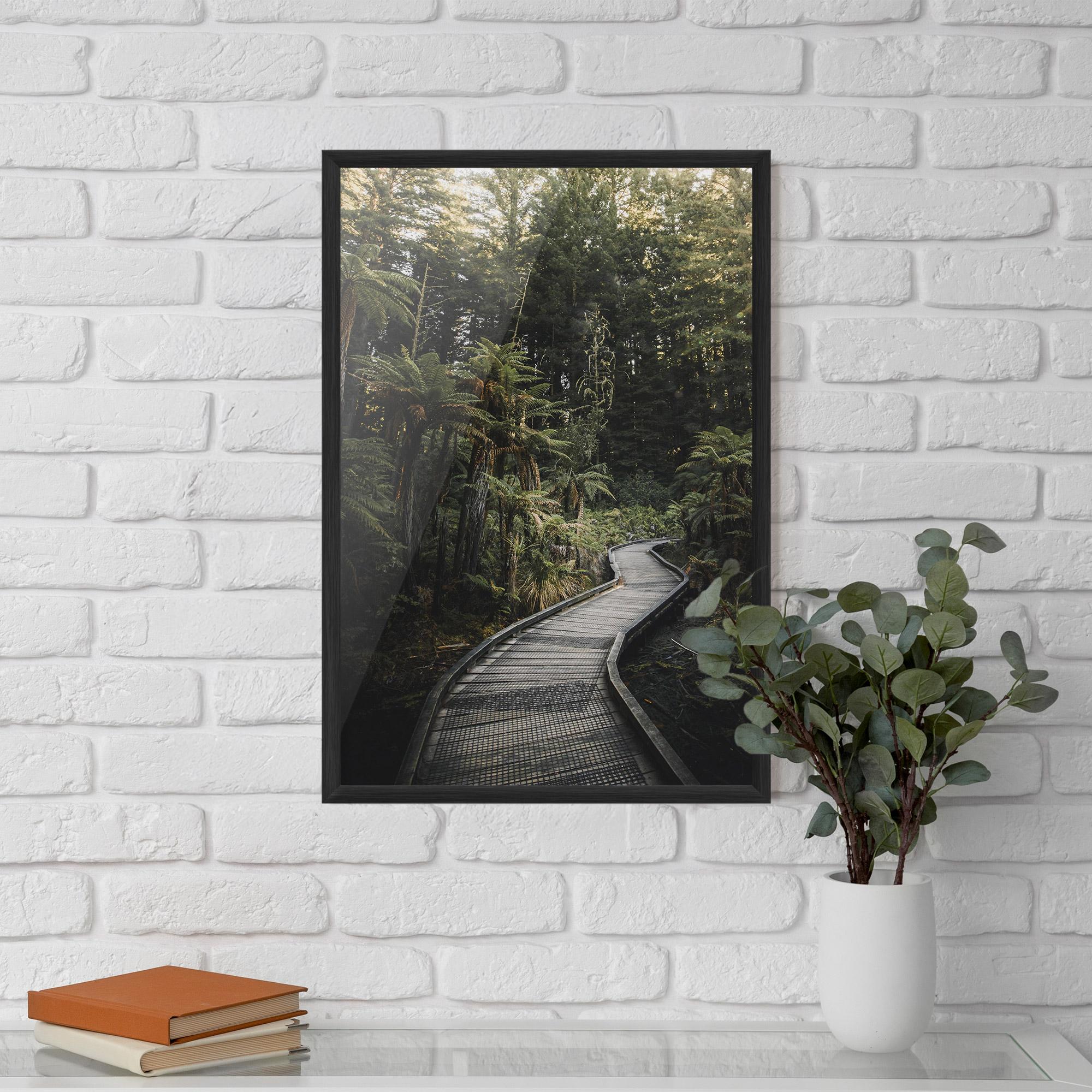 Poster Înrămat Forest Path View mockup 5