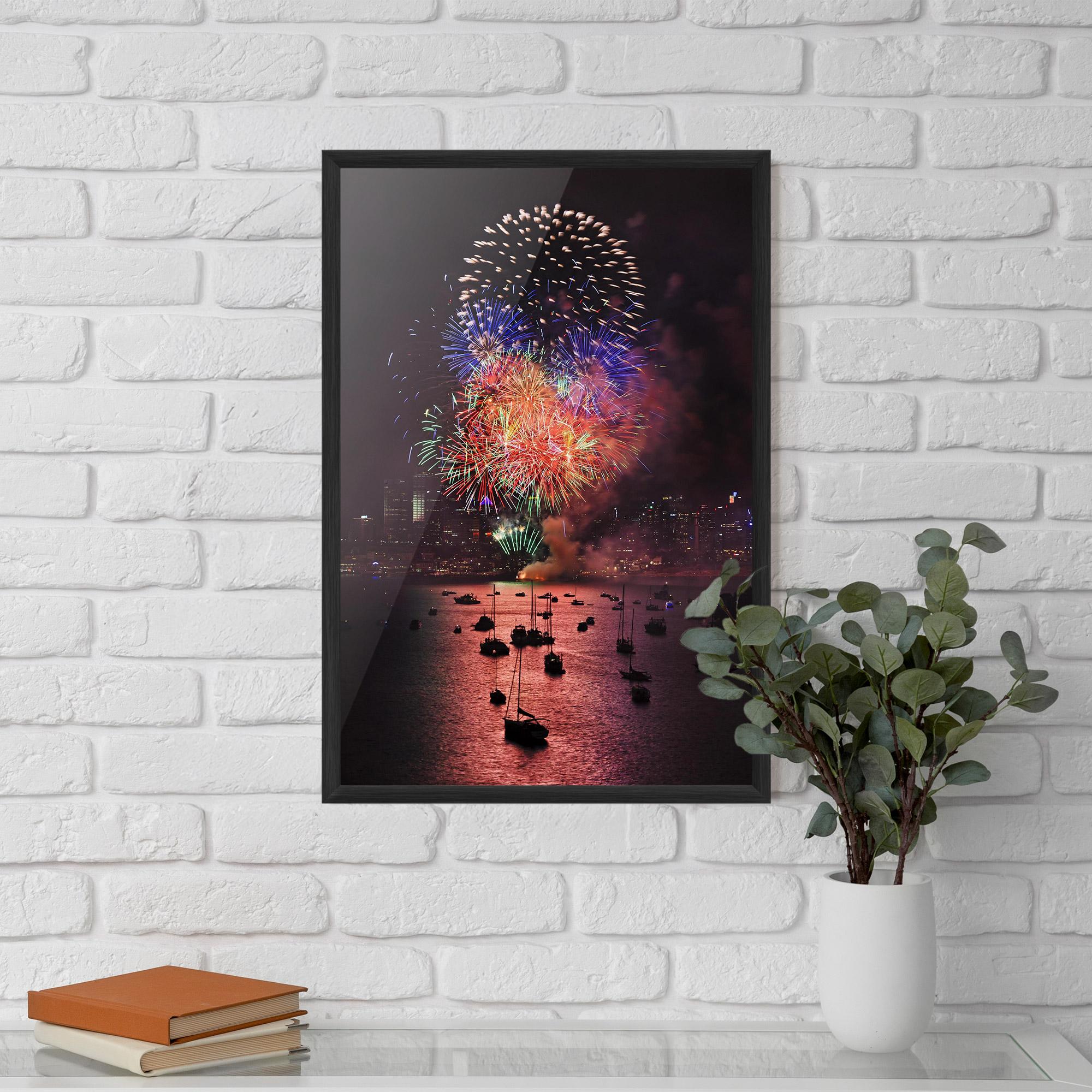 Poster Înrămat Sydney Firework mockup 5