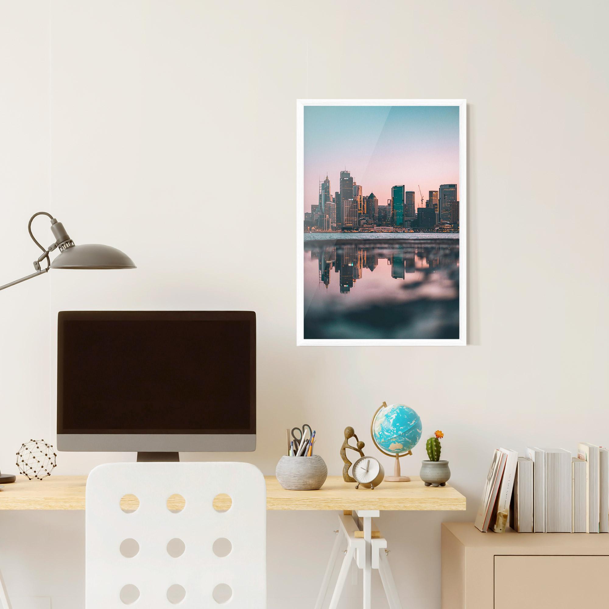 Poster Înrămat Reflection Skyline mockup 6