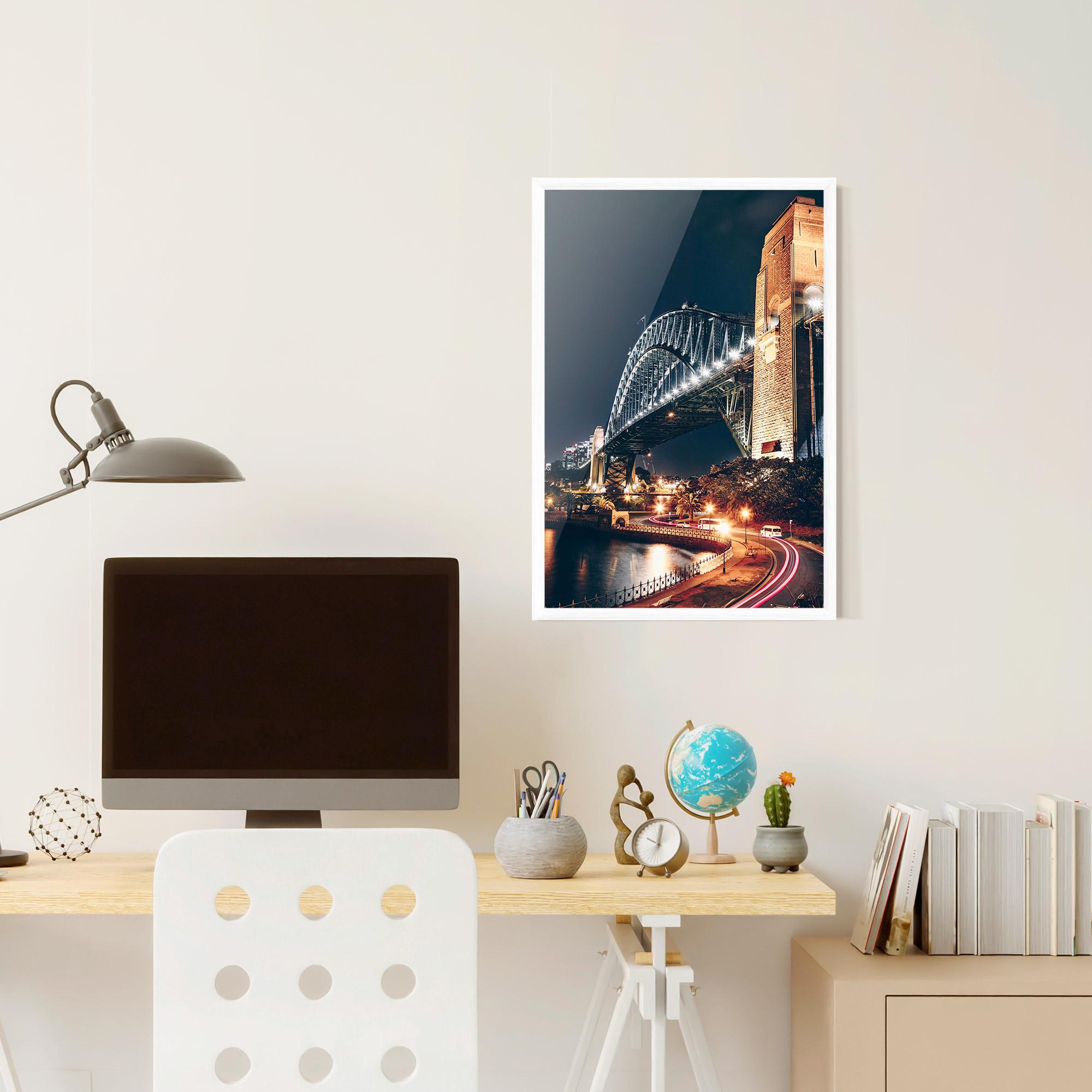 Poster Înrămat Sydney Harbour Bridge mockup 6