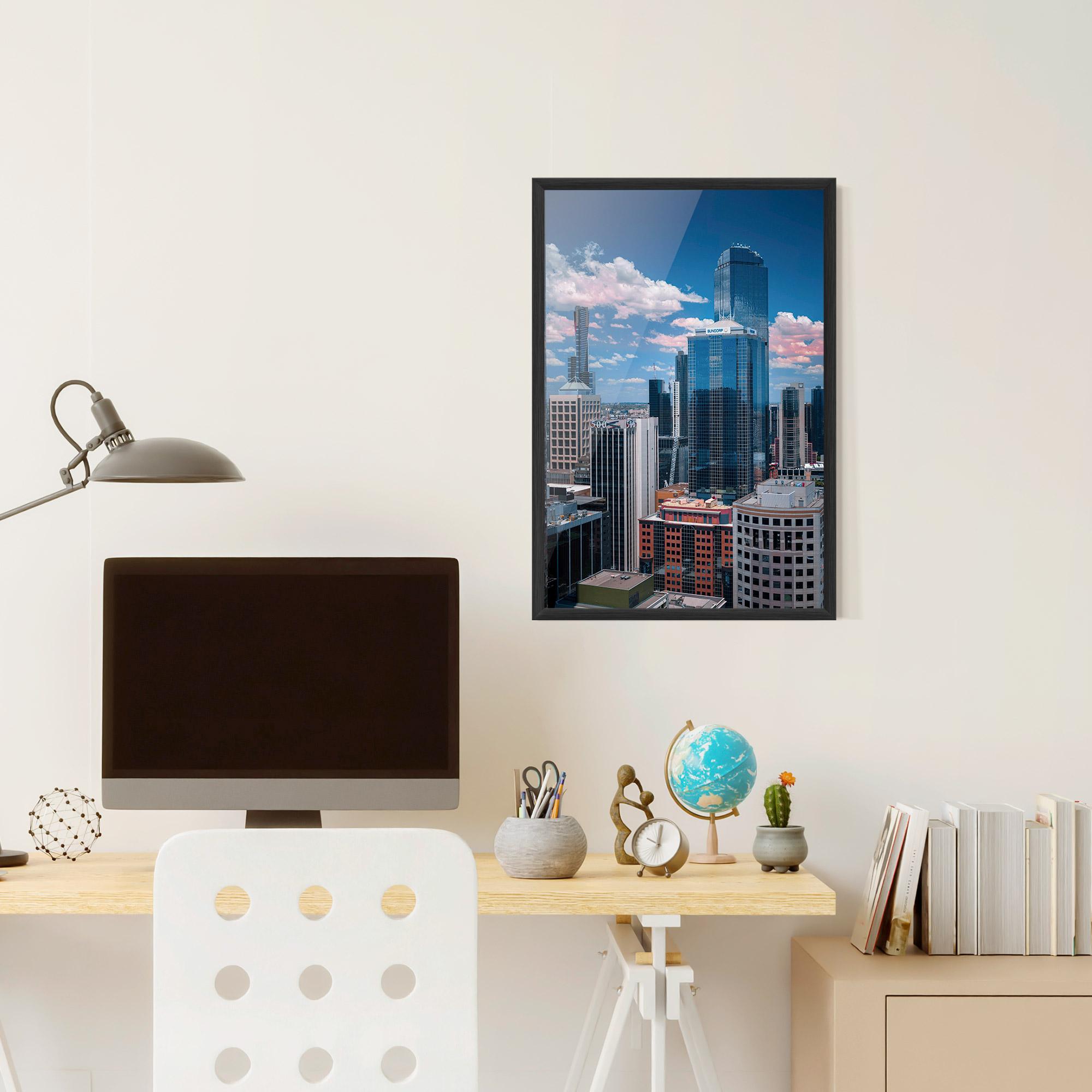 Poster Înrămat Skyscrapert View mockup 6