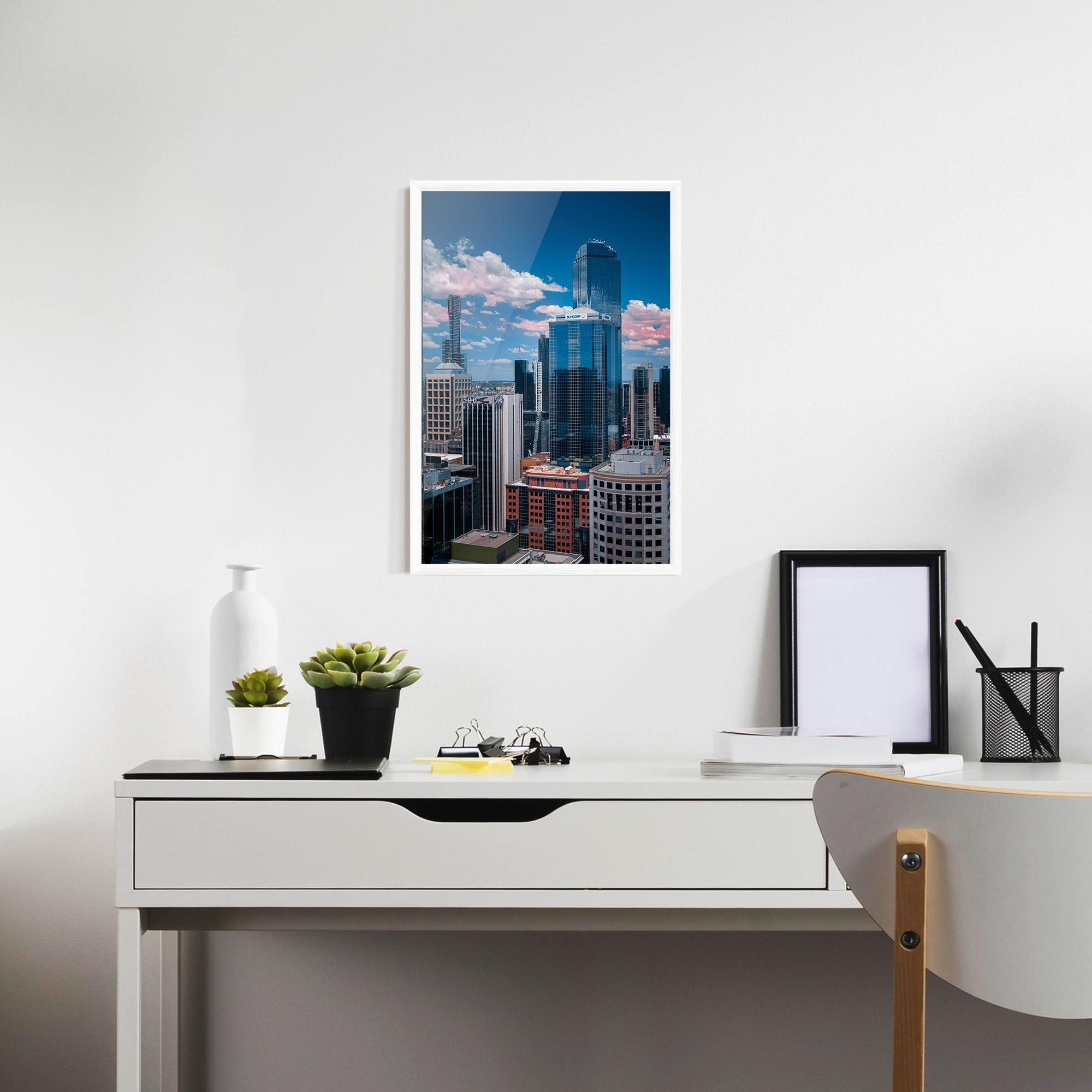 Poster Înrămat Skyscrapert View mockup 7