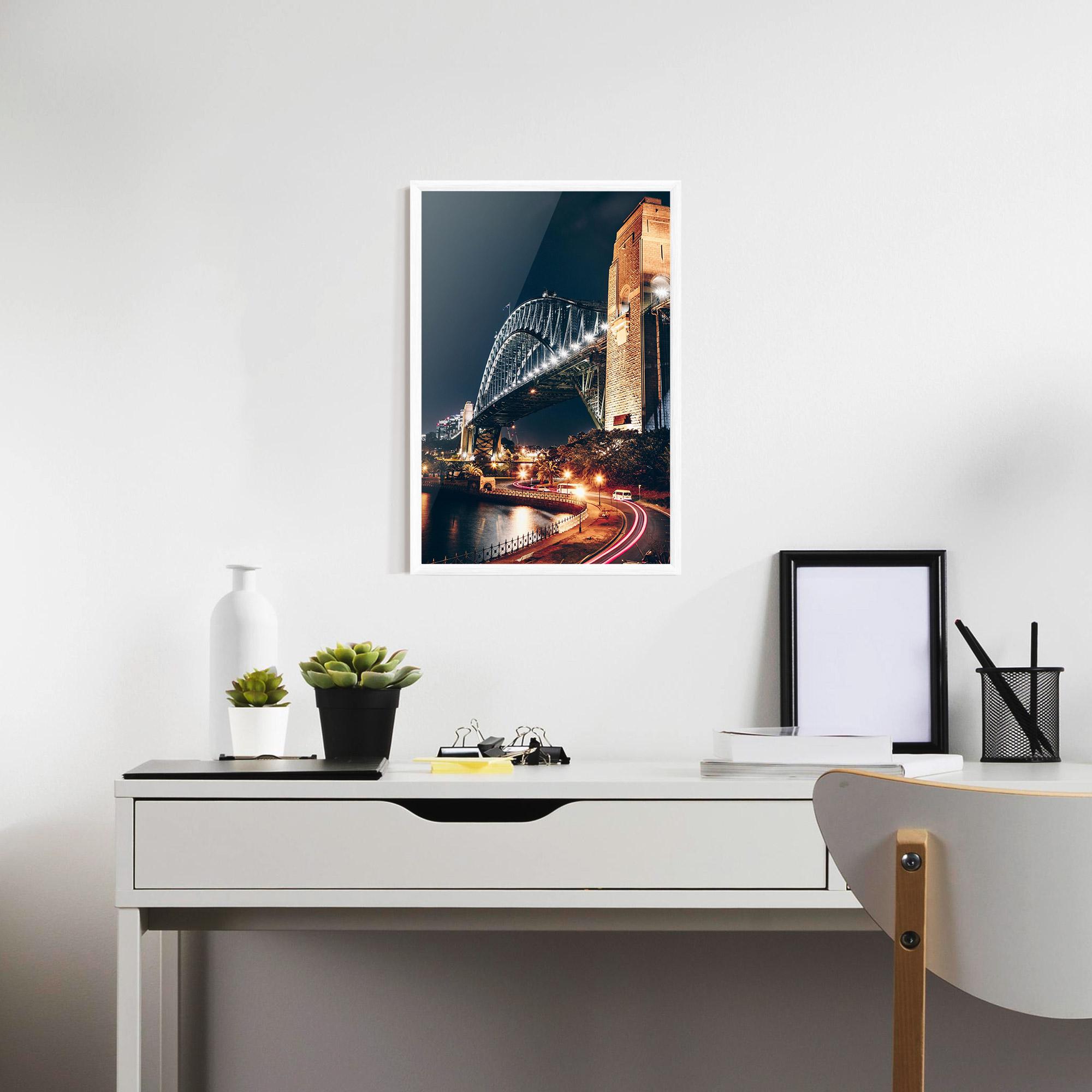 Poster Înrămat Sydney Harbour Bridge mockup 7