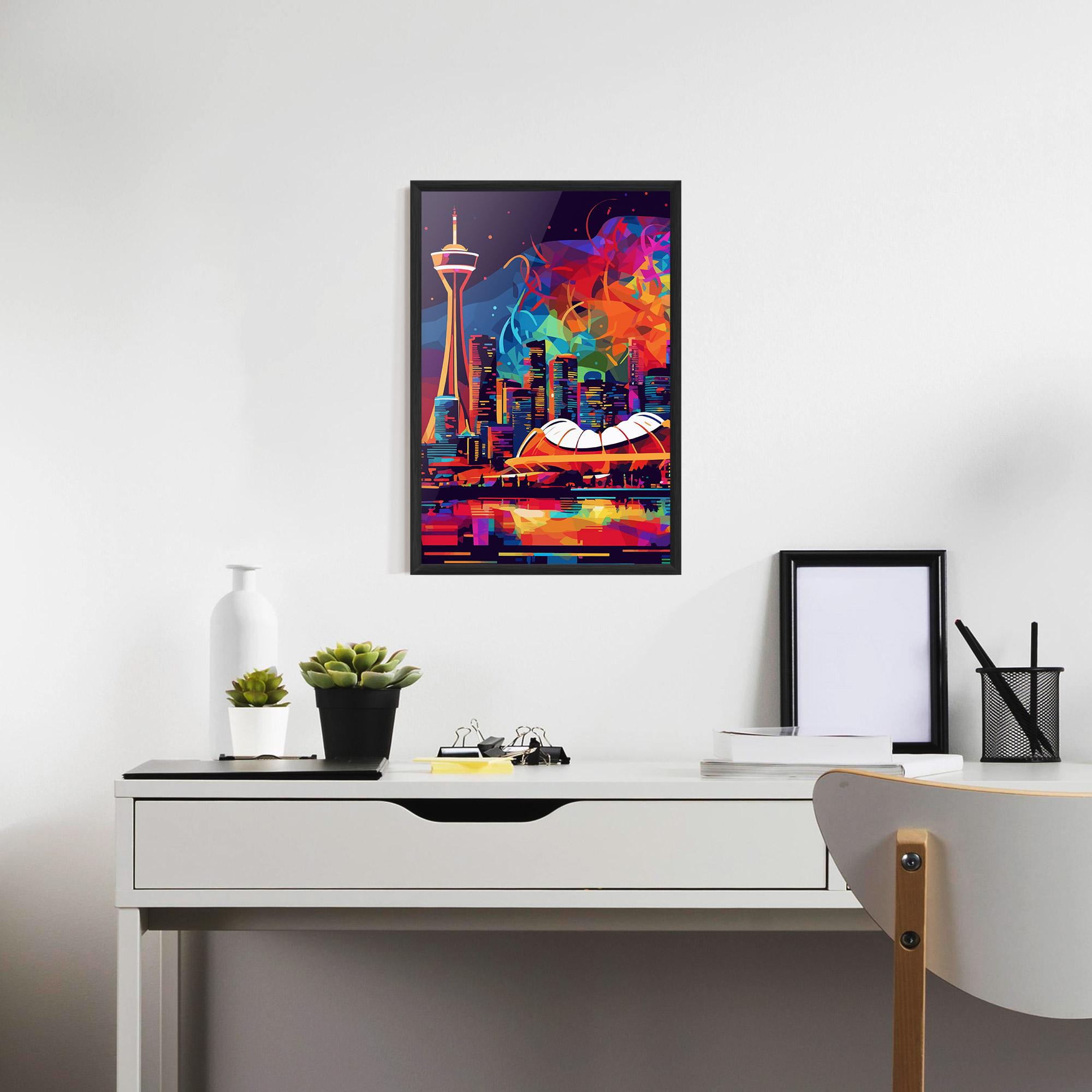 Poster Înrămat Olympic Stadium Art mockup 7