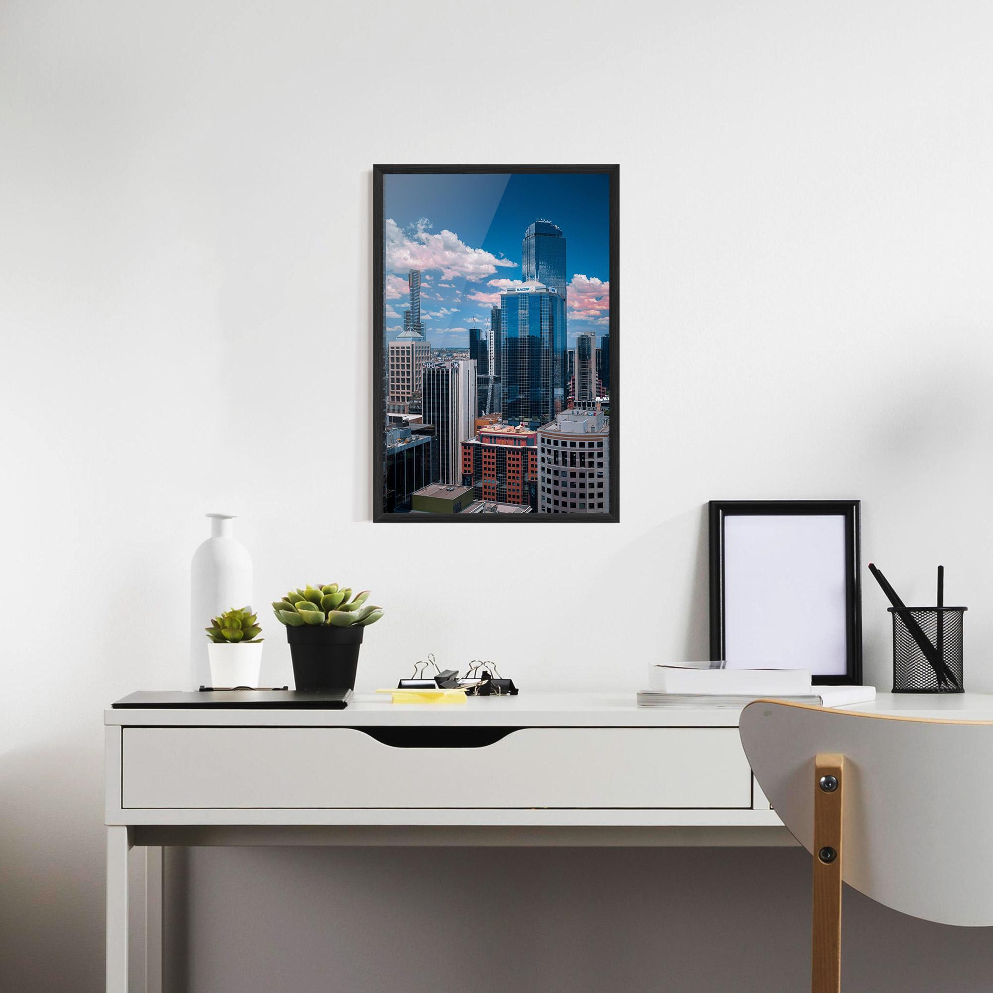 Poster Înrămat Skyscrapert View mockup 7