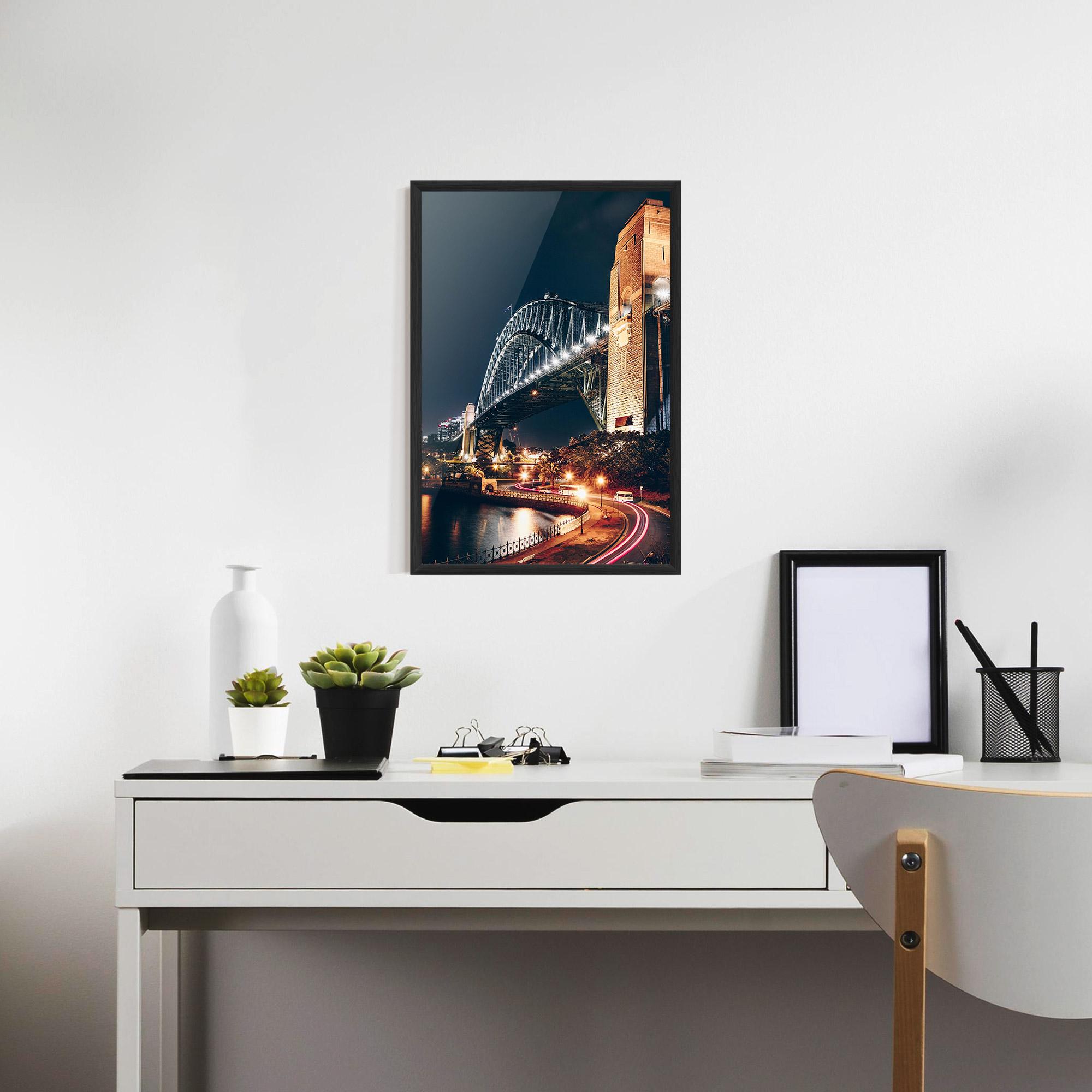 Poster Înrămat Sydney Harbour Bridge mockup 7
