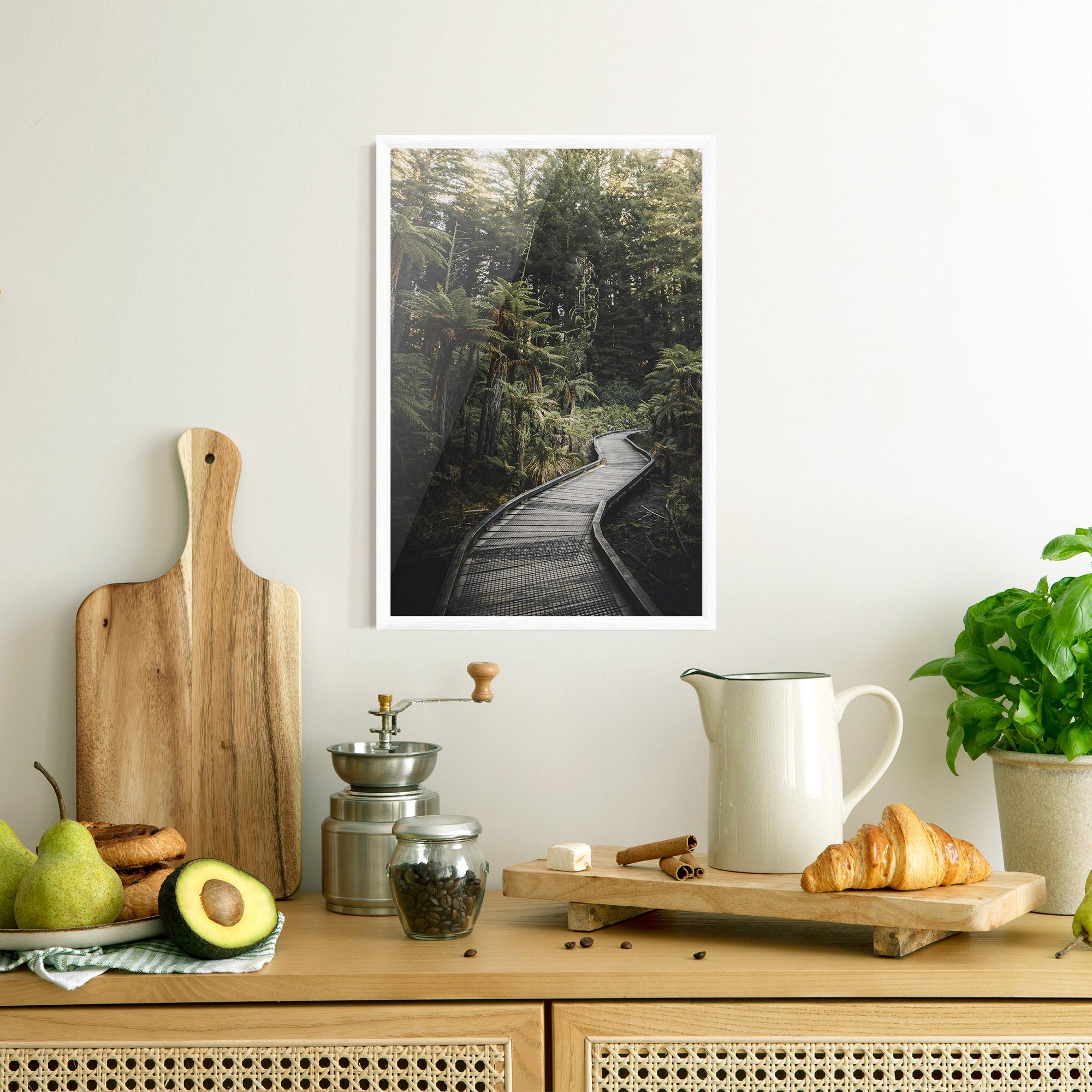 Poster Înrămat Forest Path View mockup 8