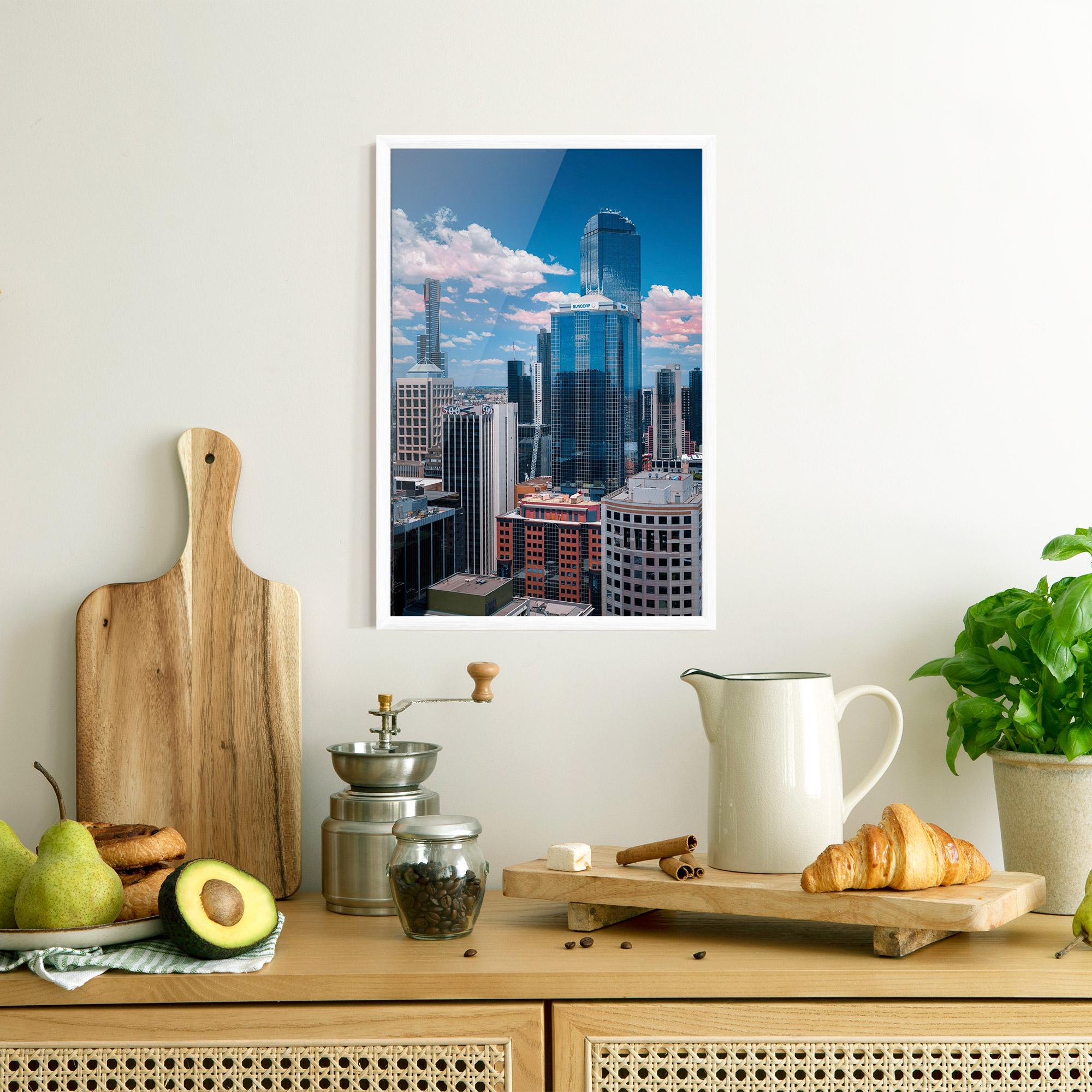 Poster Înrămat Skyscrapert View mockup 8