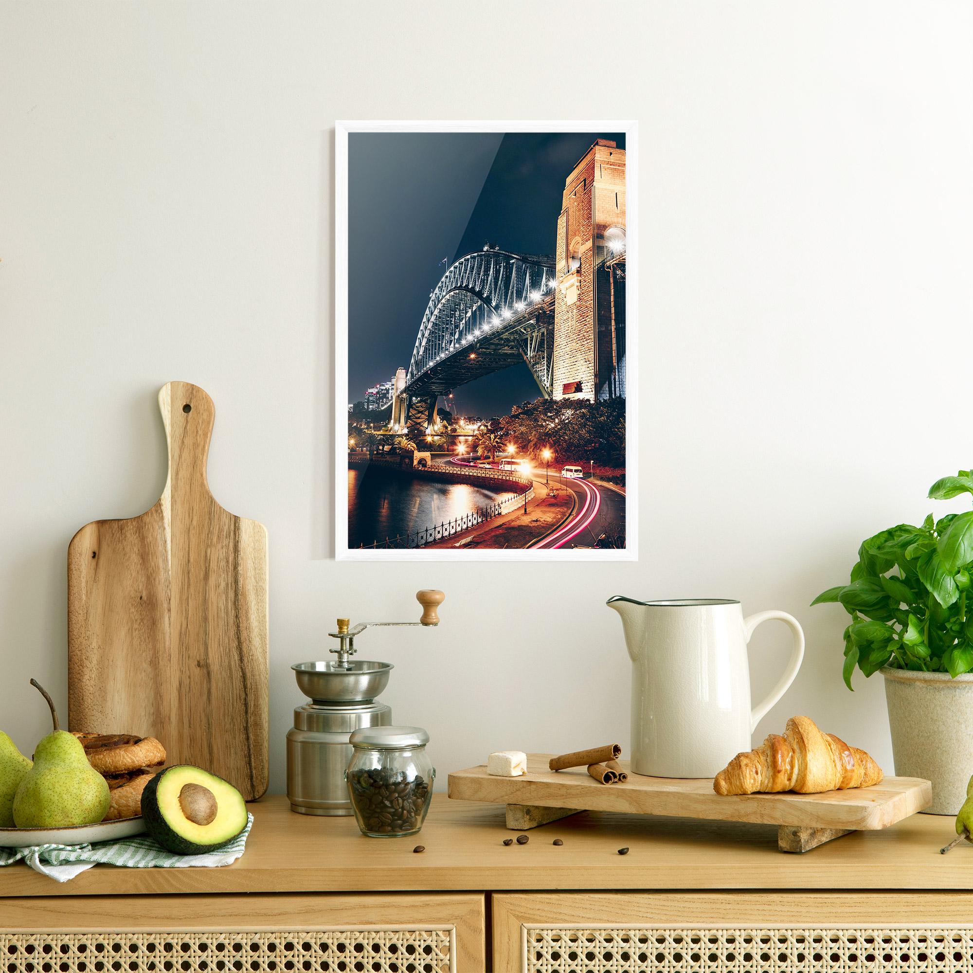 Poster Înrămat Sydney Harbour Bridge mockup 8