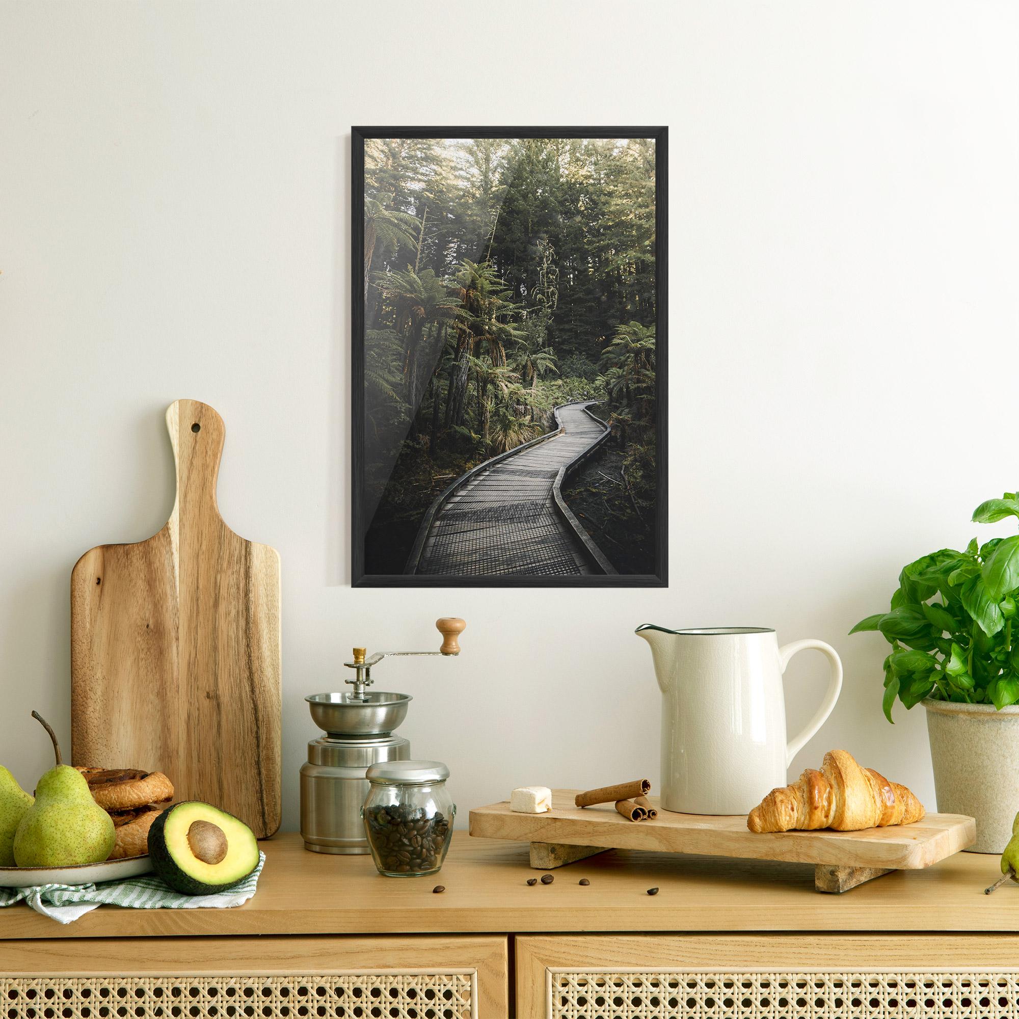 Poster Înrămat Forest Path View mockup 8