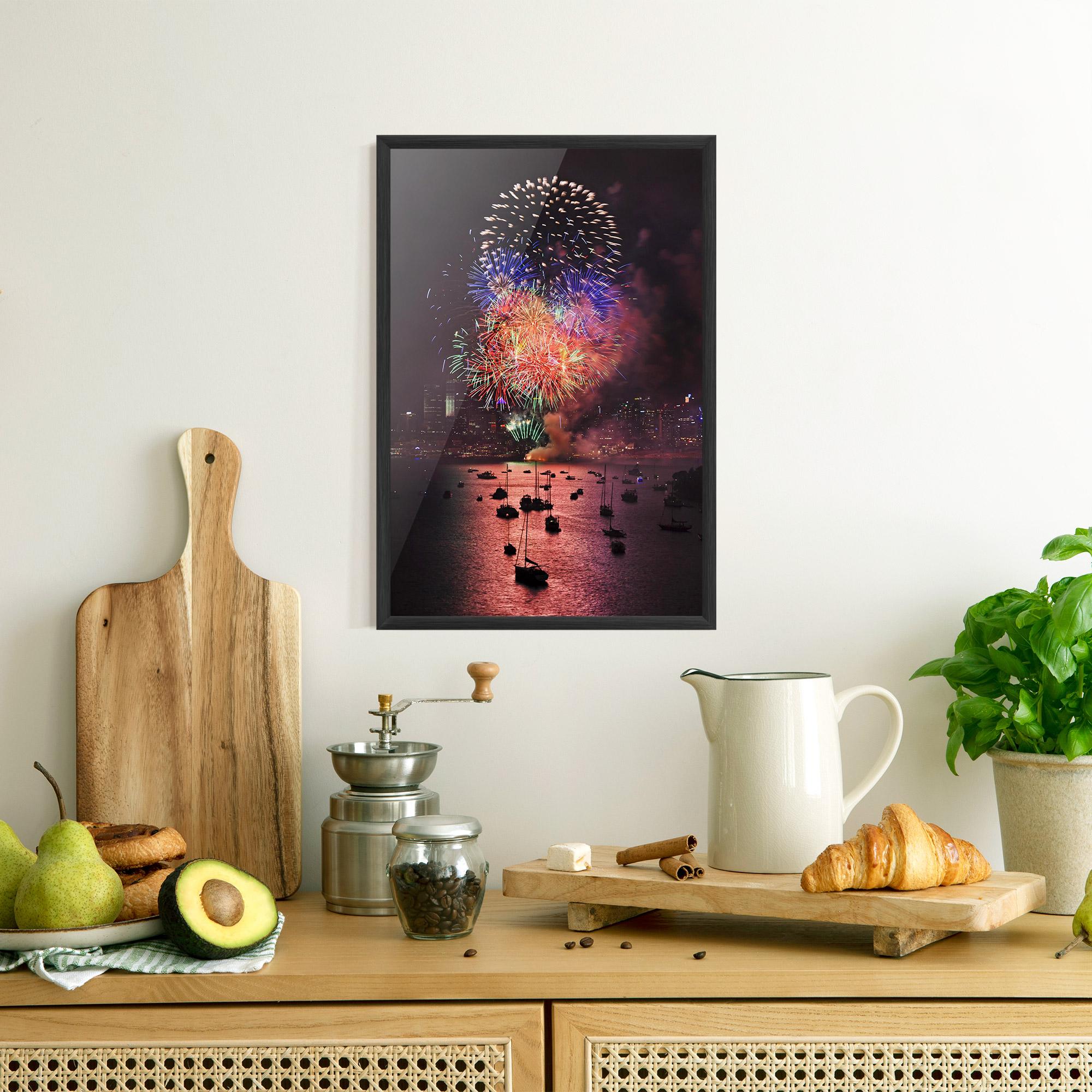 Poster Înrămat Sydney Firework mockup 8