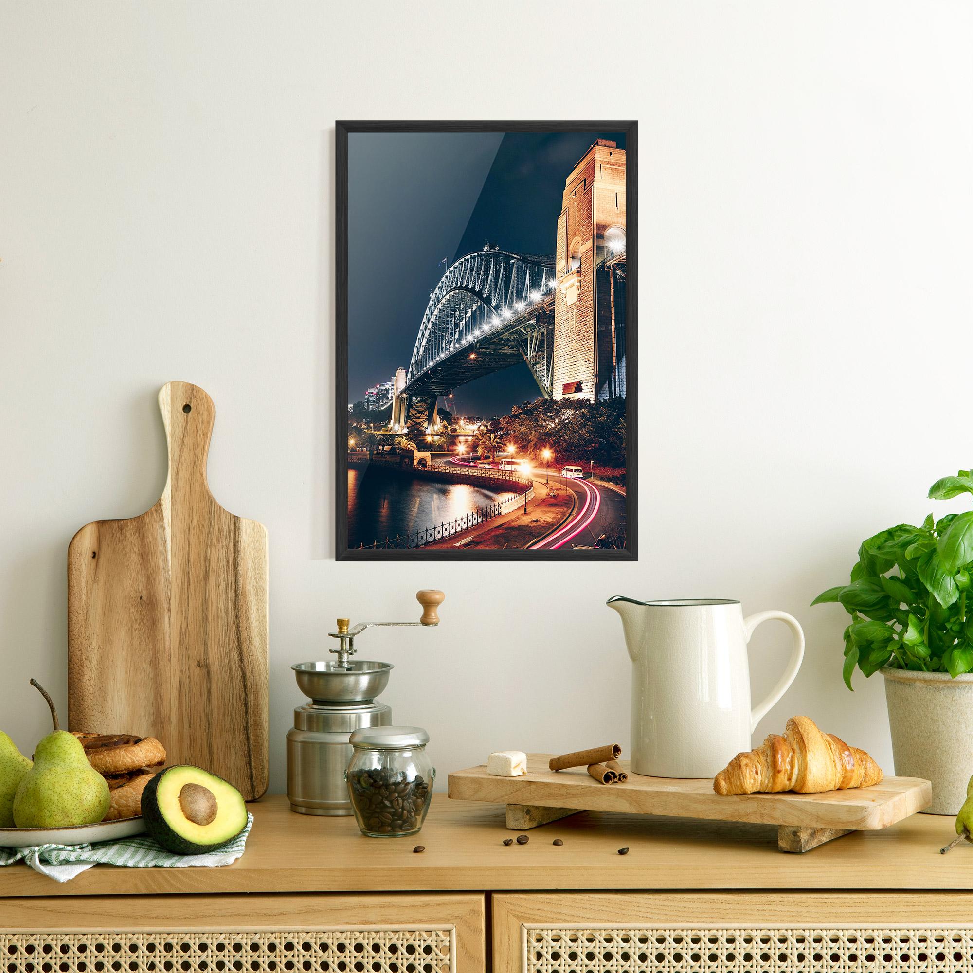 Poster Înrămat Sydney Harbour Bridge mockup 8