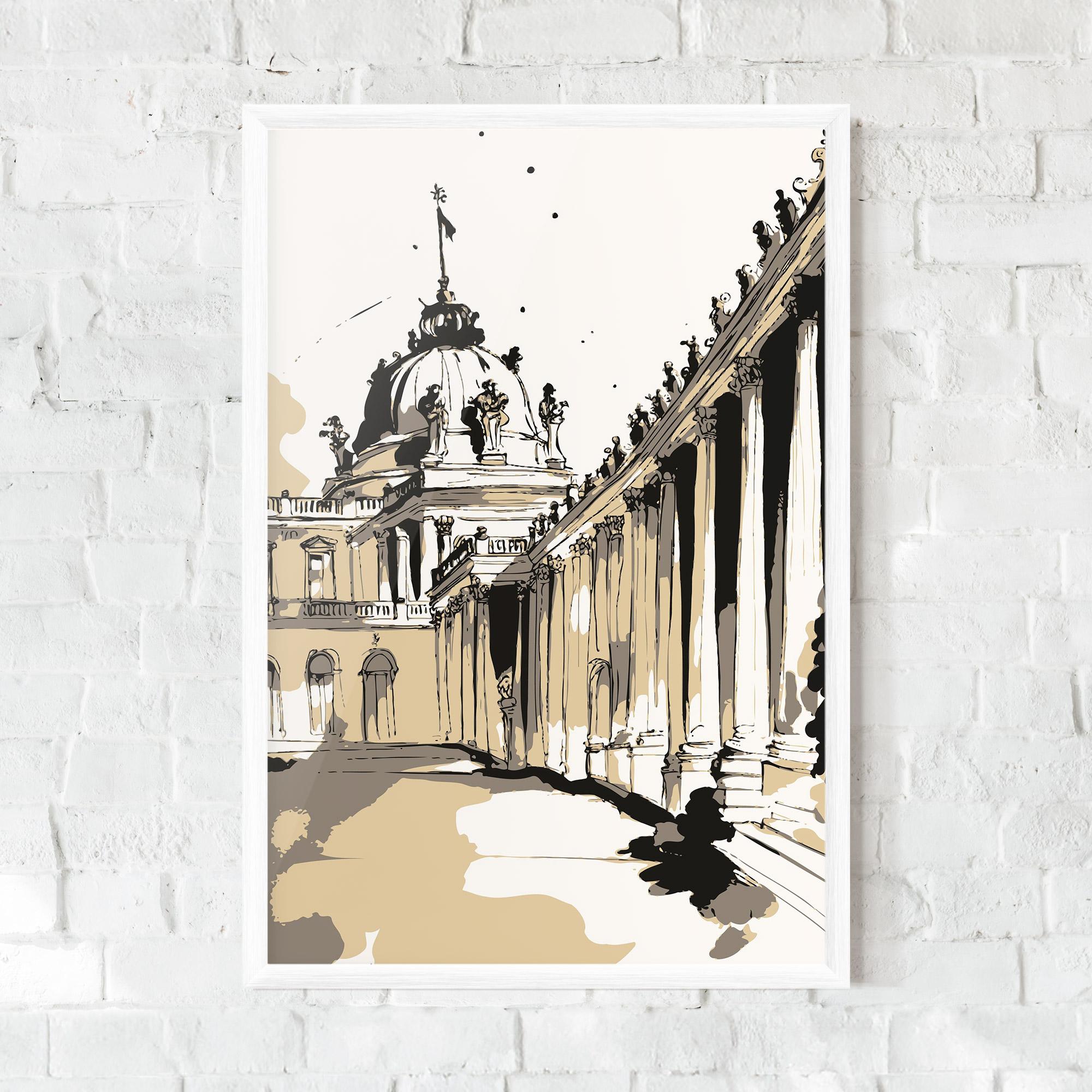 Poster Înrămat Art Palace Of Versailles mockup 0