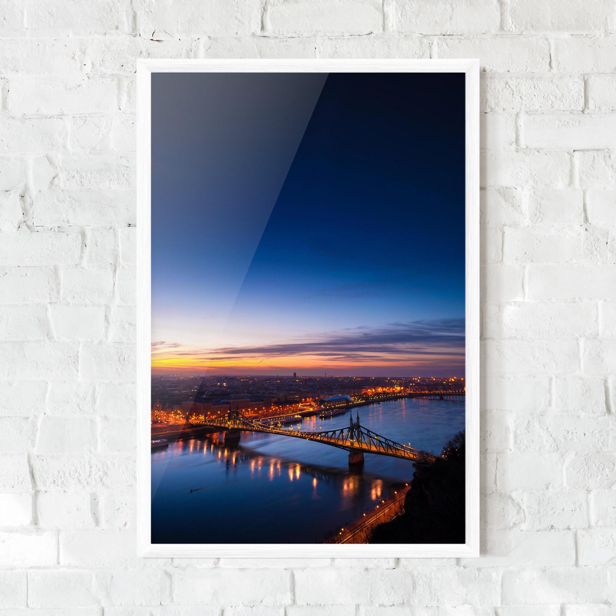 Poster Înrămat Budapest Sunset mockup 0