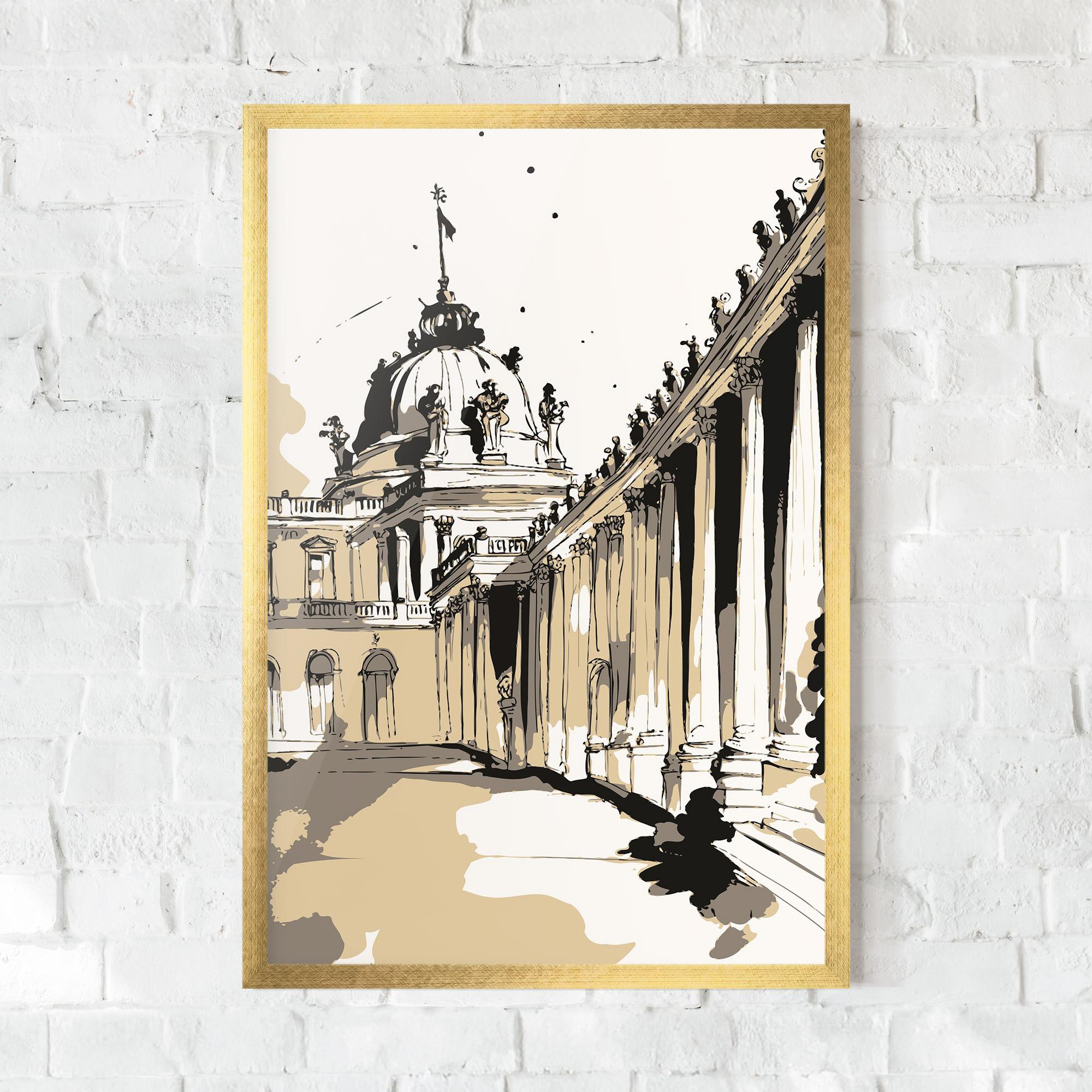 Poster Înrămat Art Palace Of Versailles mockup 0