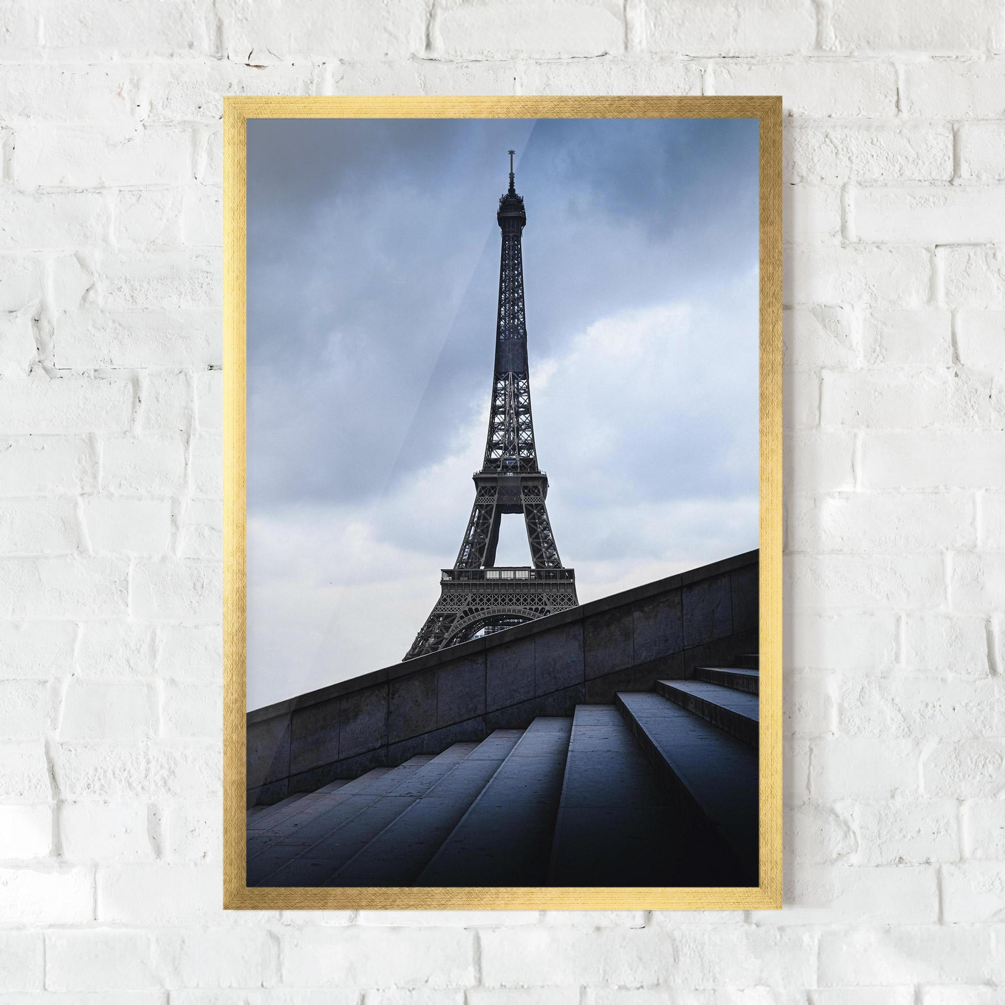 Poster Înrămat Eiffel Tower Stairs mockup 0