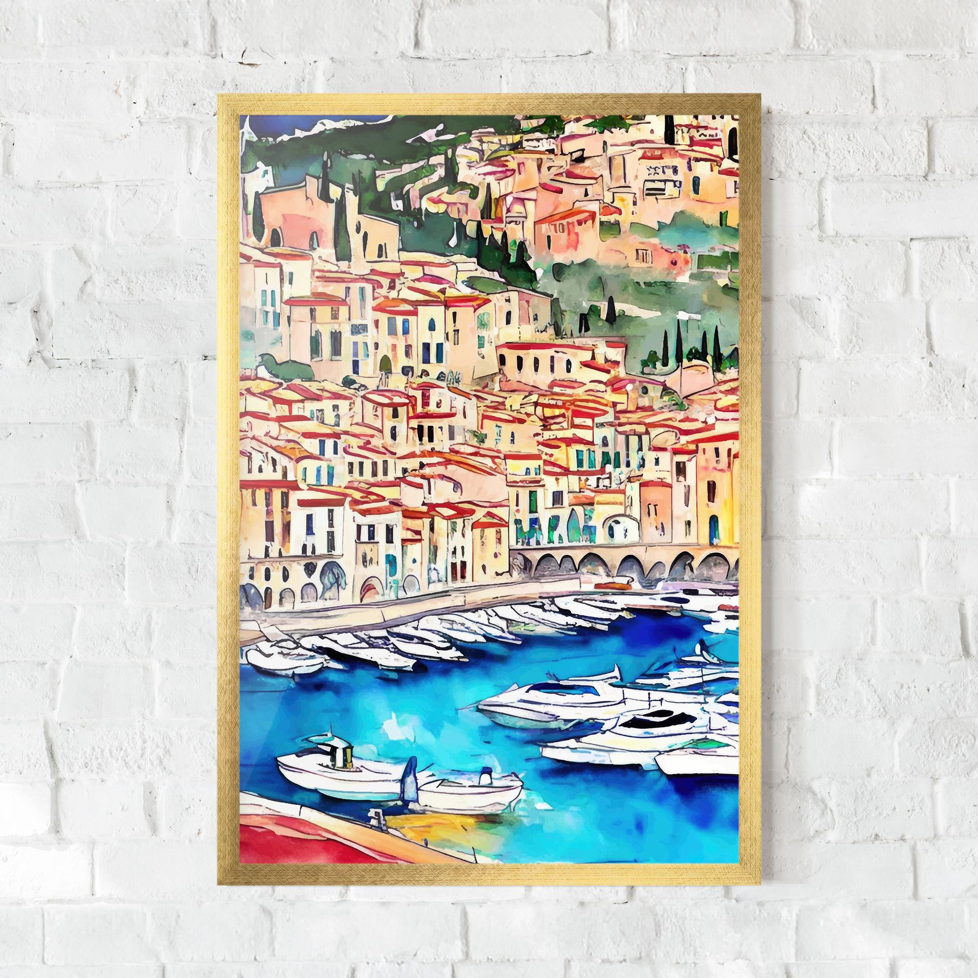 Poster Înrămat French City mockup 0