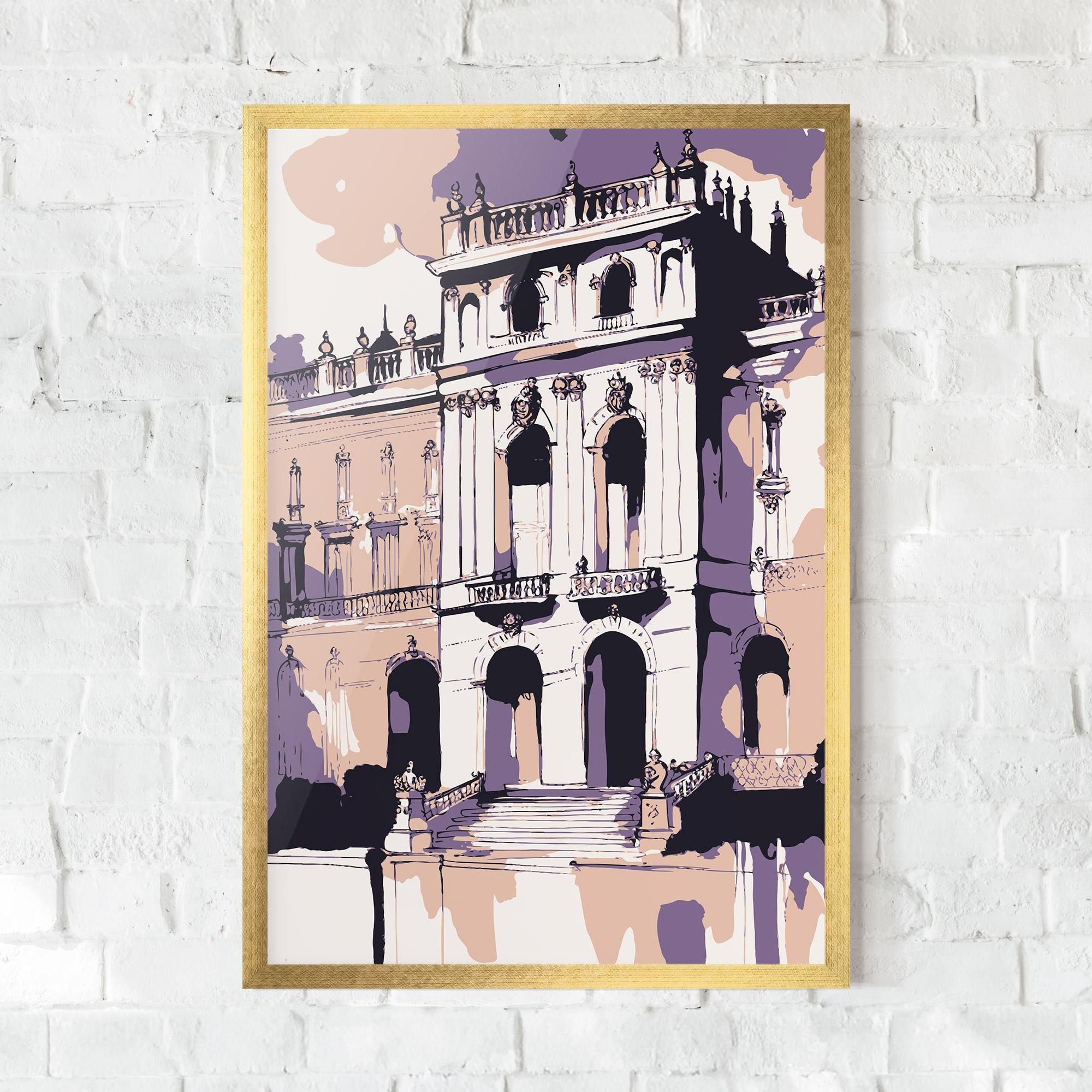 Poster Înrămat Palace Of Versailles Art mockup 0