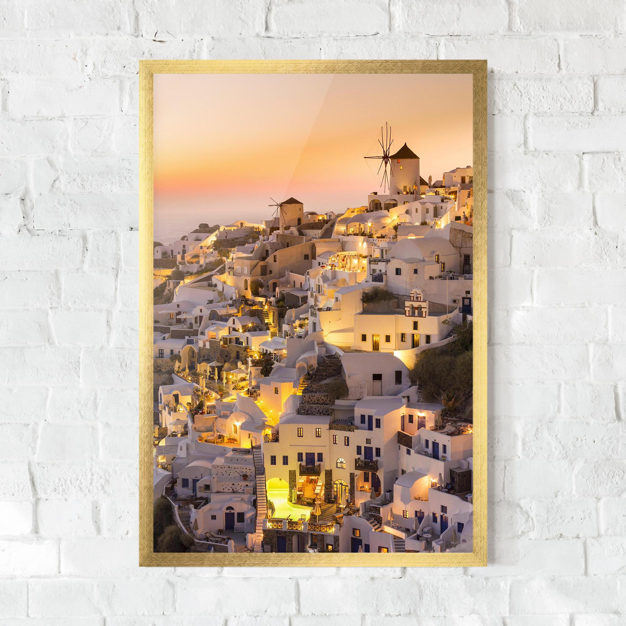 Poster Înrămat Santorini Greece mockup 0