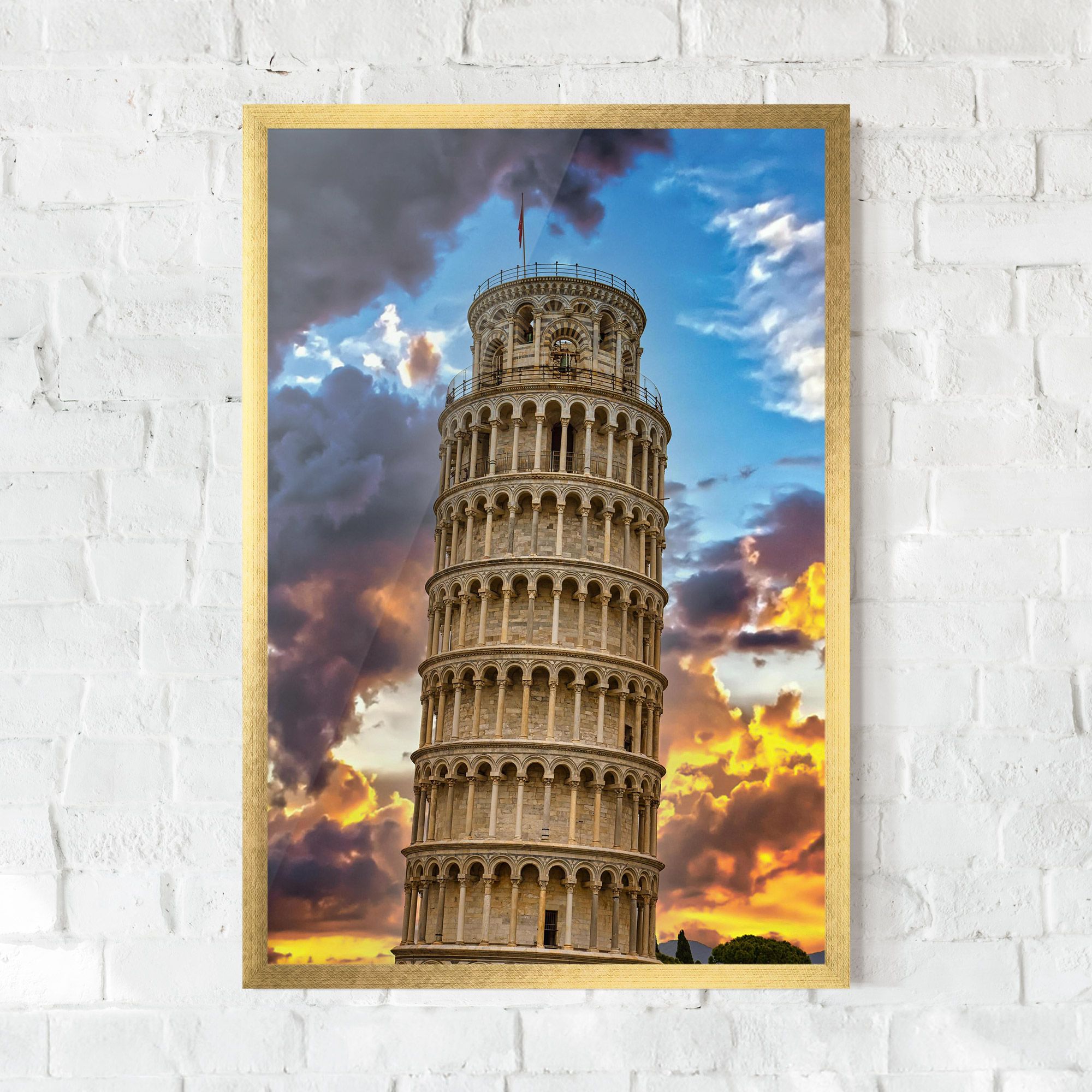 Tower Of Pisa Sunset mockup 0