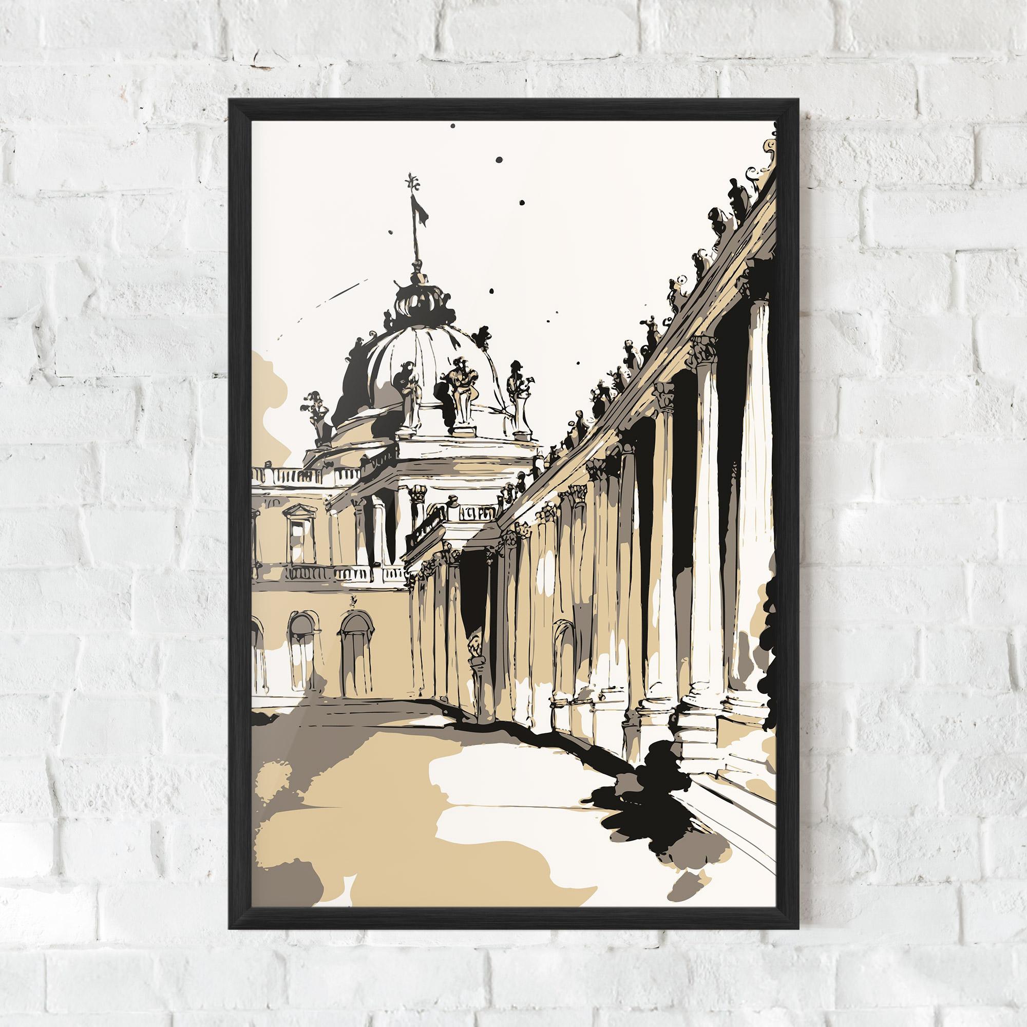 Poster Înrămat Art Palace Of Versailles mockup 0
