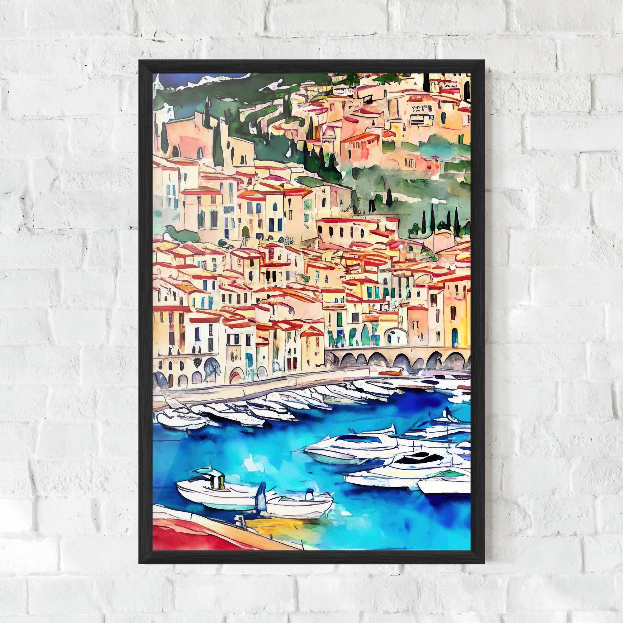 Poster Înrămat French City mockup 0